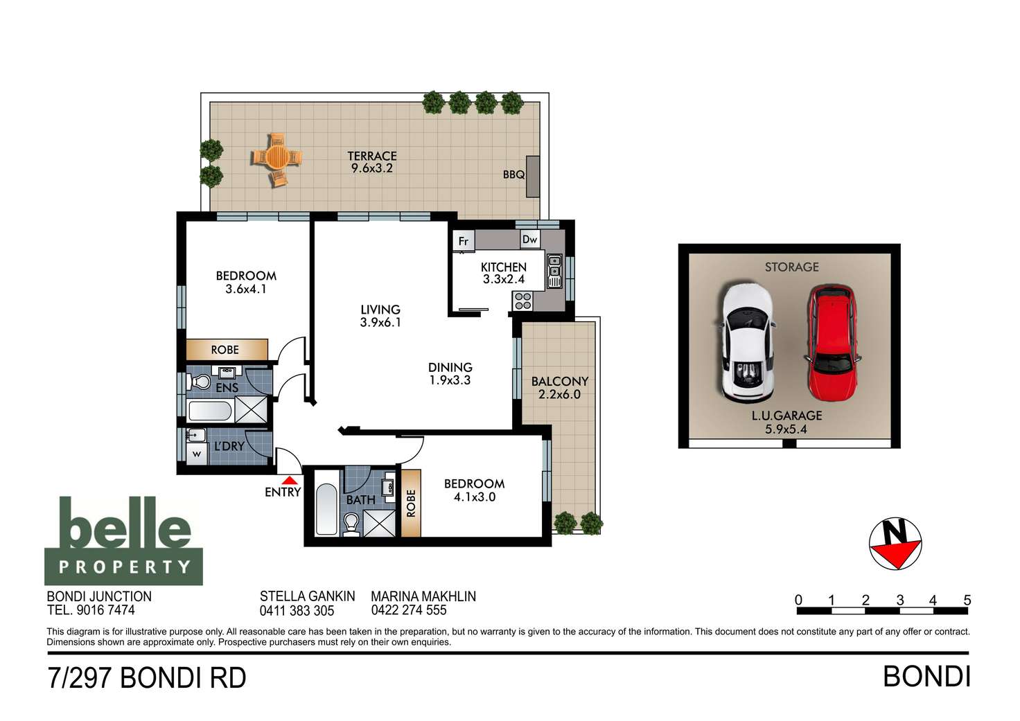 Floorplan of Homely apartment listing, 7/297 Bondi Road, Bondi NSW 2026