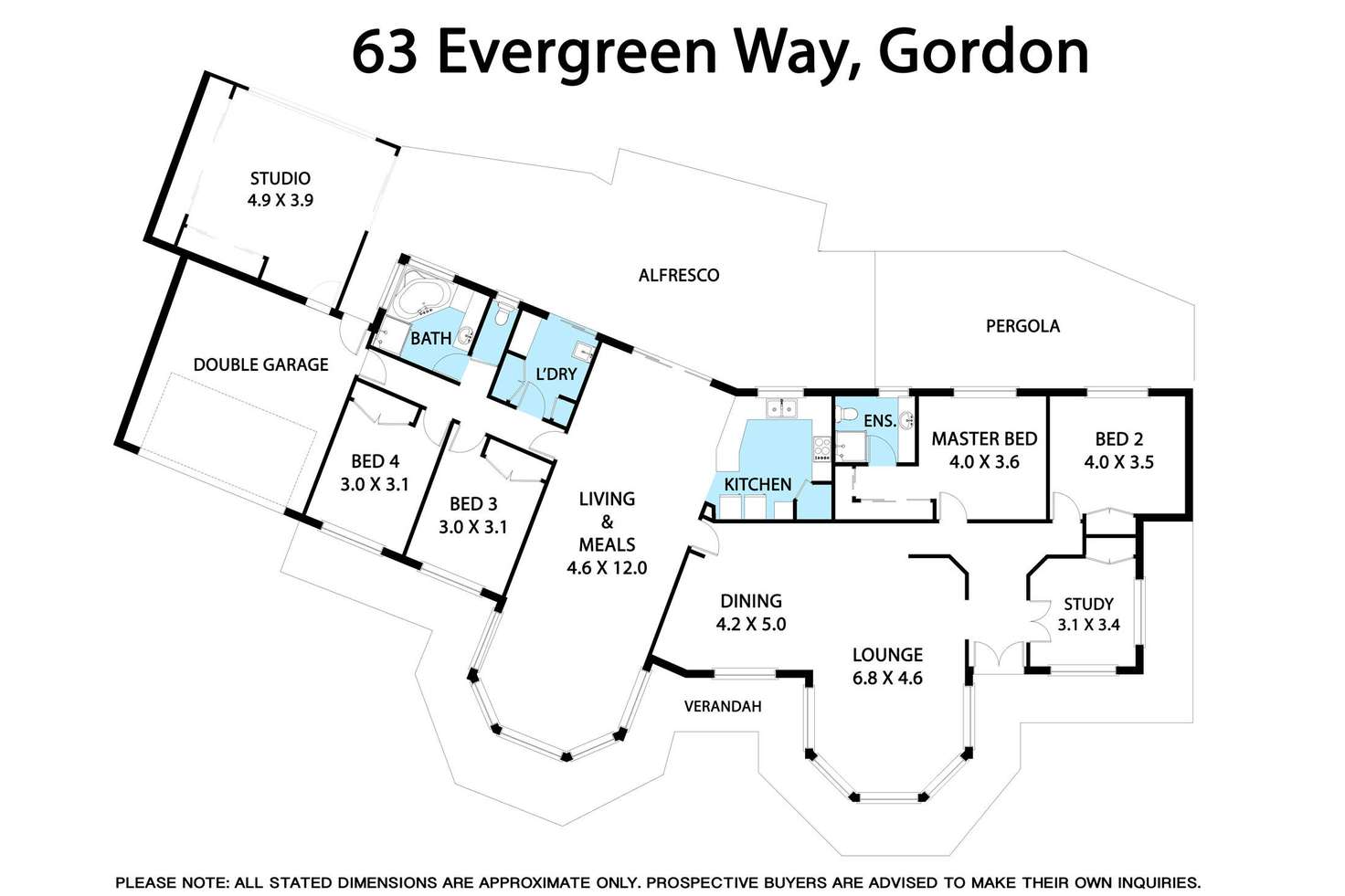 Floorplan of Homely house listing, 63 Evergreen Way, Gordon VIC 3345