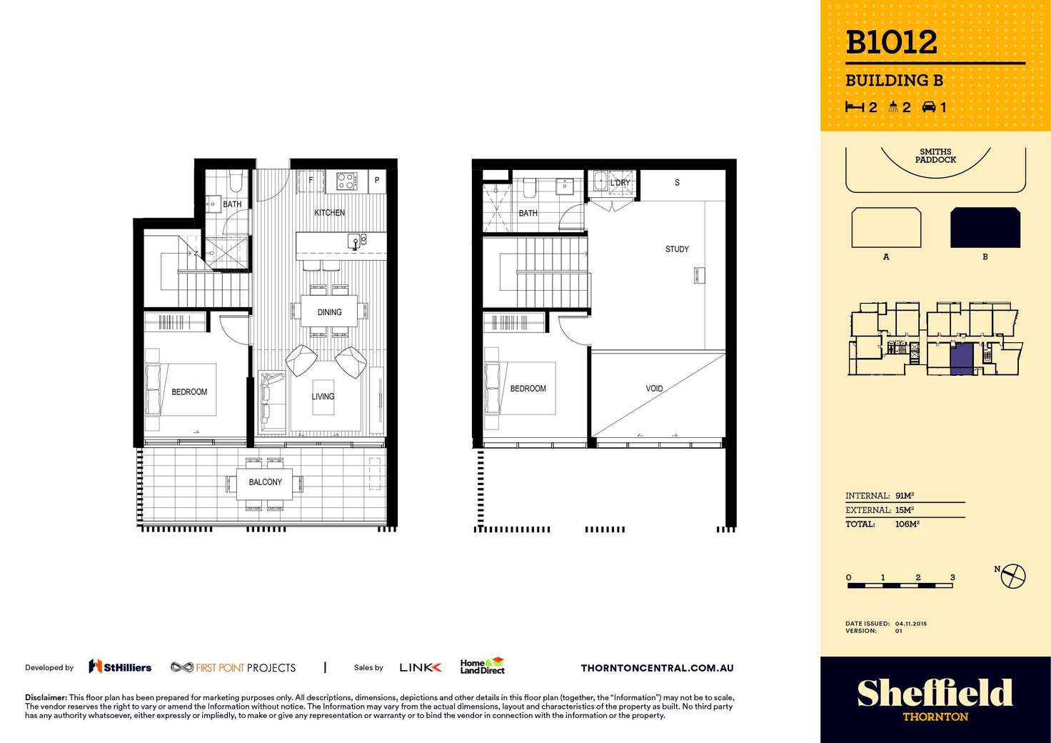 Floorplan of Homely apartment listing, Level 10/1012/10 Aviators Way, Penrith NSW 2750