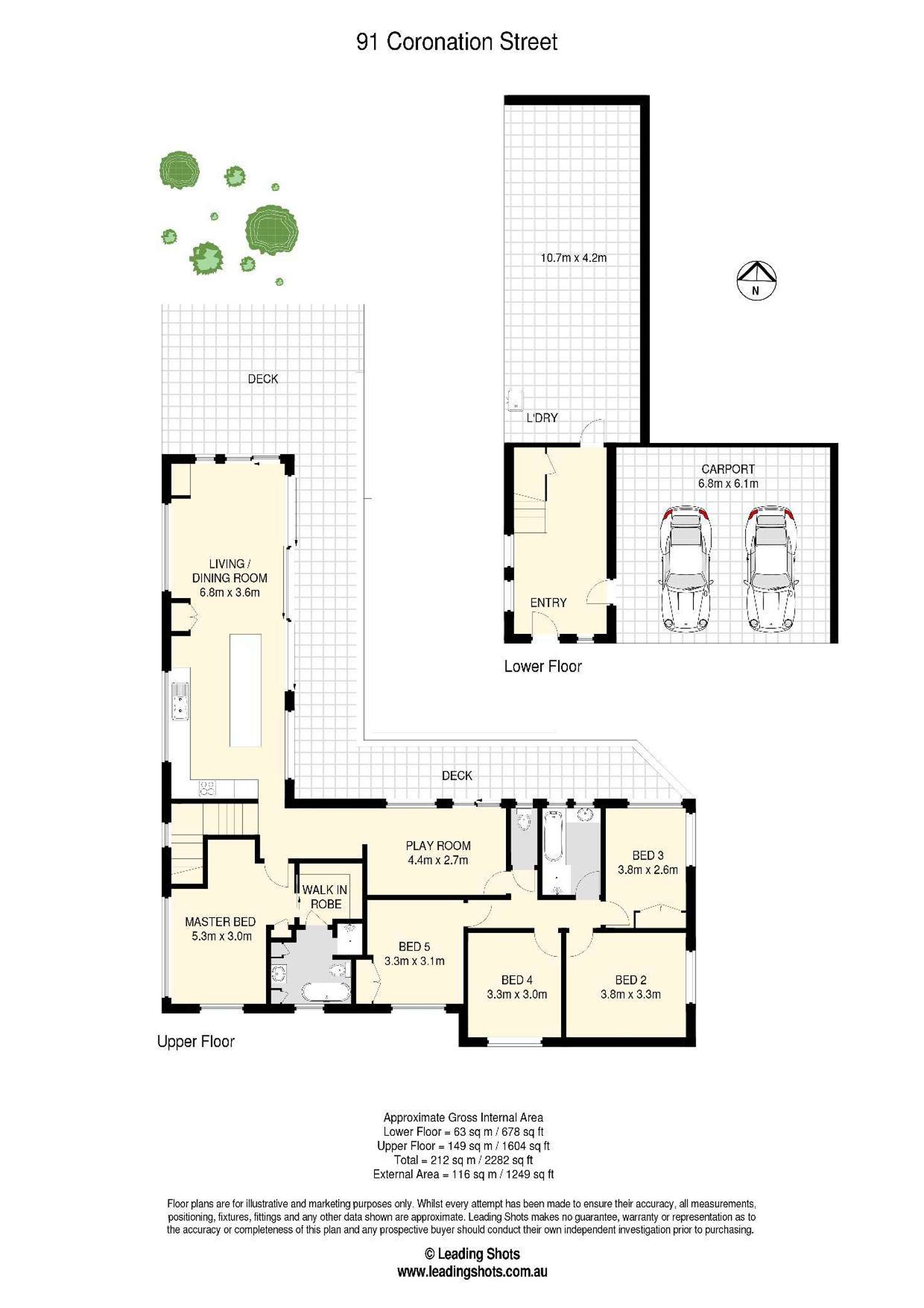 Floorplan of Homely house listing, 91 Coronation Street, Bardon QLD 4065