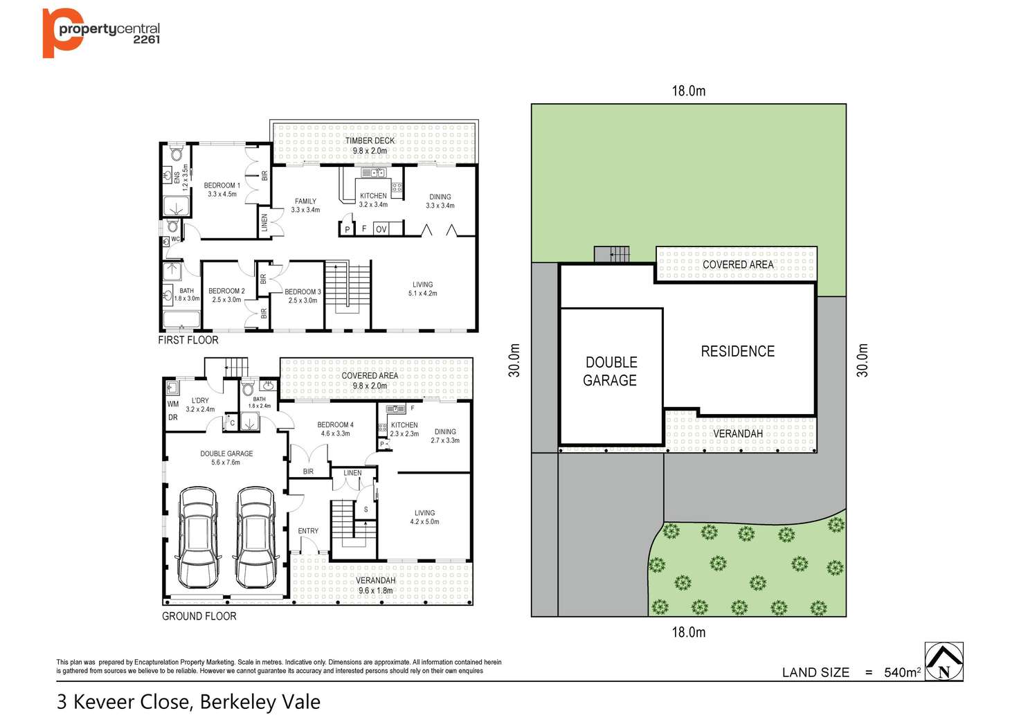 Floorplan of Homely house listing, 3 Keveer Close, Berkeley Vale NSW 2261