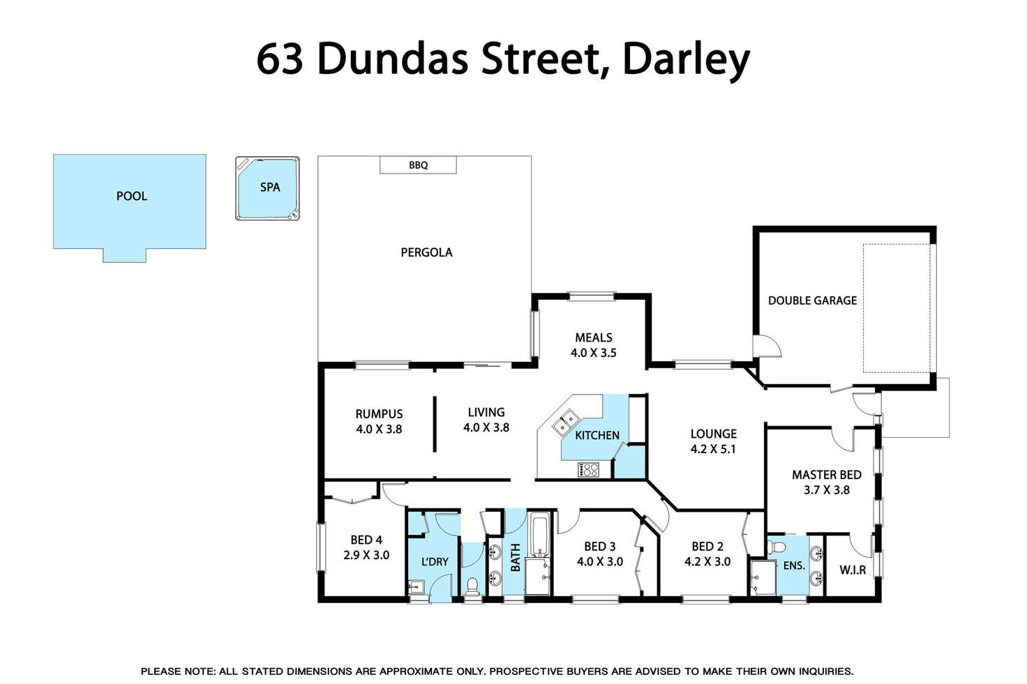 Floorplan of Homely house listing, 63 Dundas Street, Bacchus Marsh VIC 3340