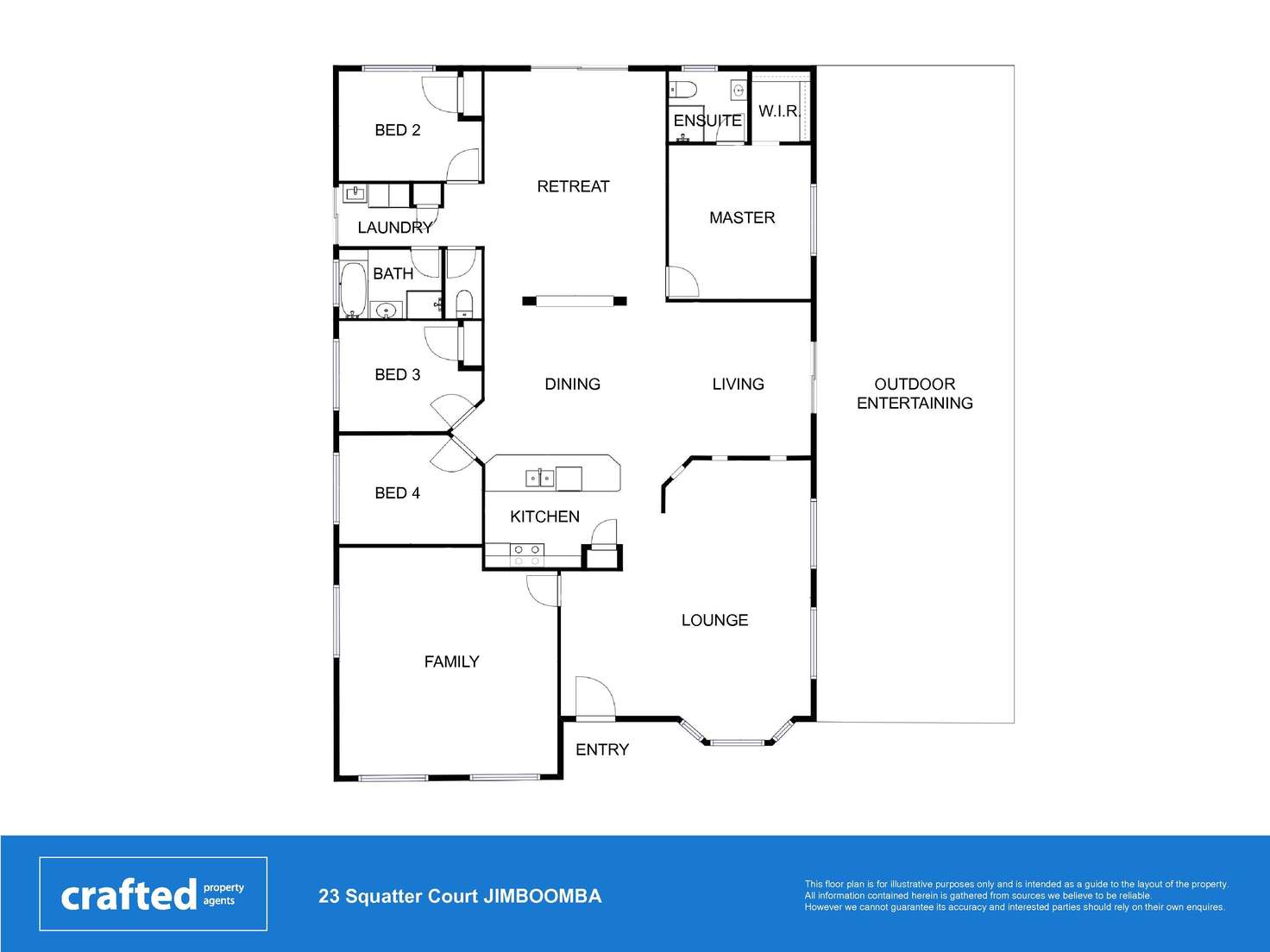 Floorplan of Homely house listing, 23 Squatter Court, Jimboomba QLD 4280