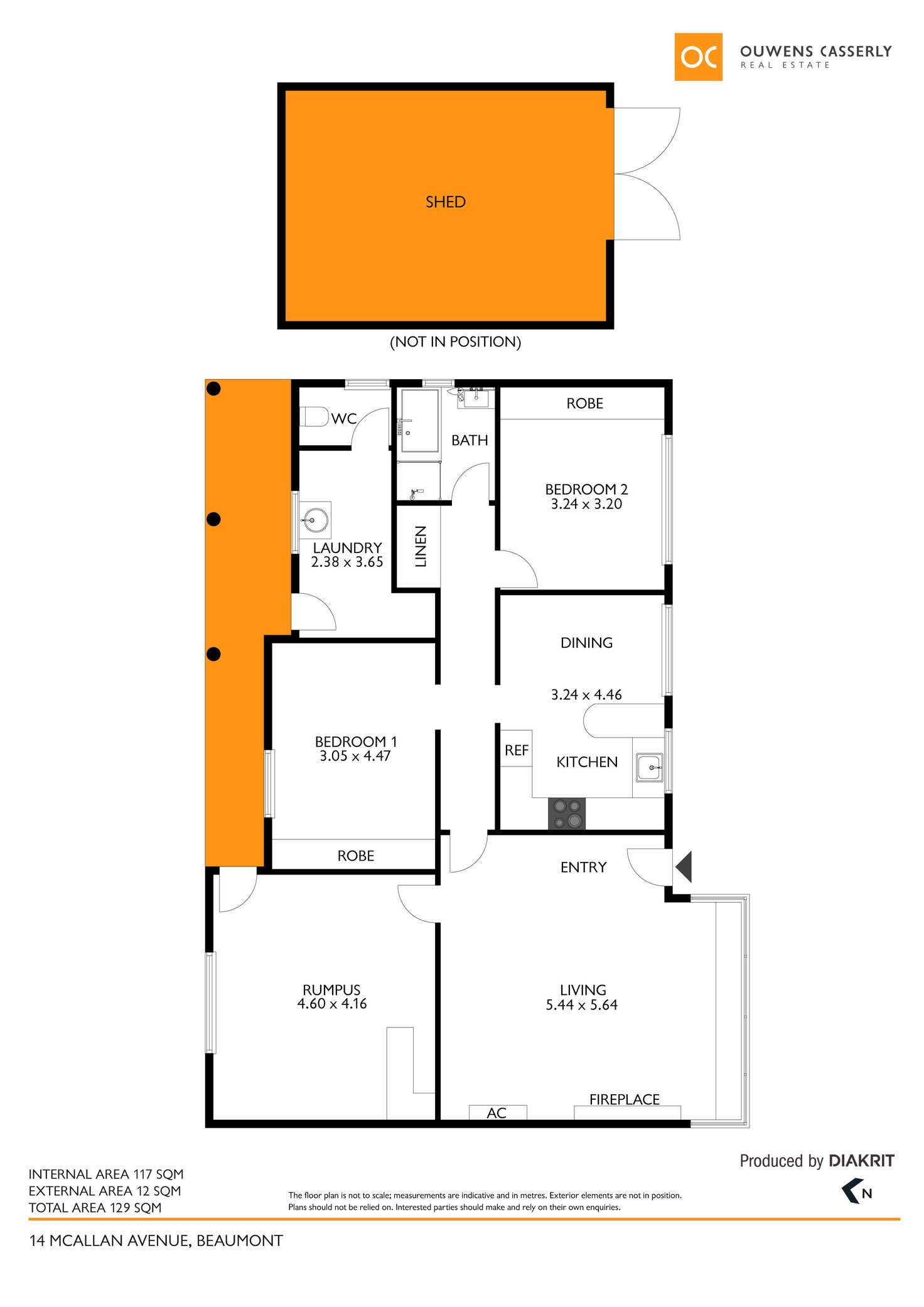 Floorplan of Homely house listing, 14 McAllan Avenue, Beaumont SA 5066