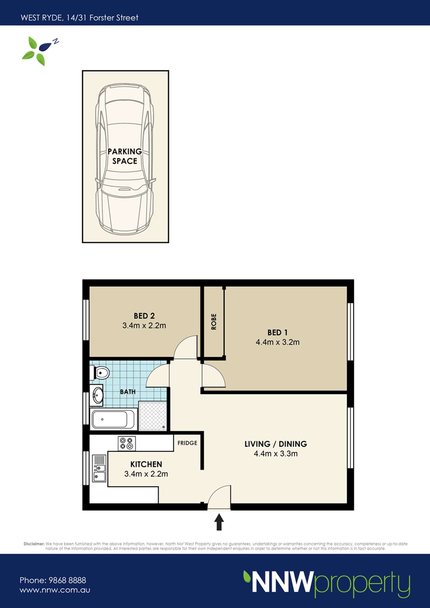 Floorplan of Homely apartment listing, 14/31 Forster Street, West Ryde NSW 2114