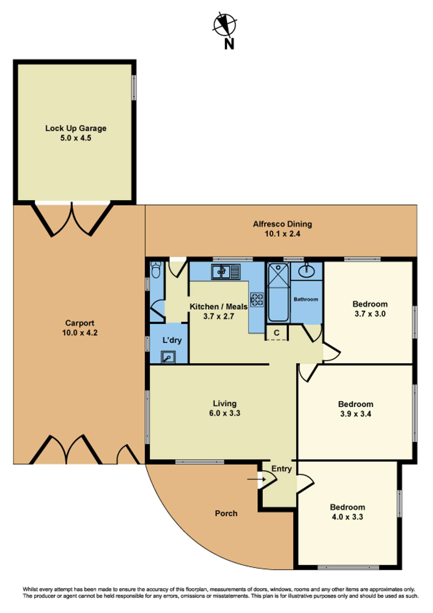 Floorplan of Homely house listing, 9 Elizabeth Street, Braybrook VIC 3019