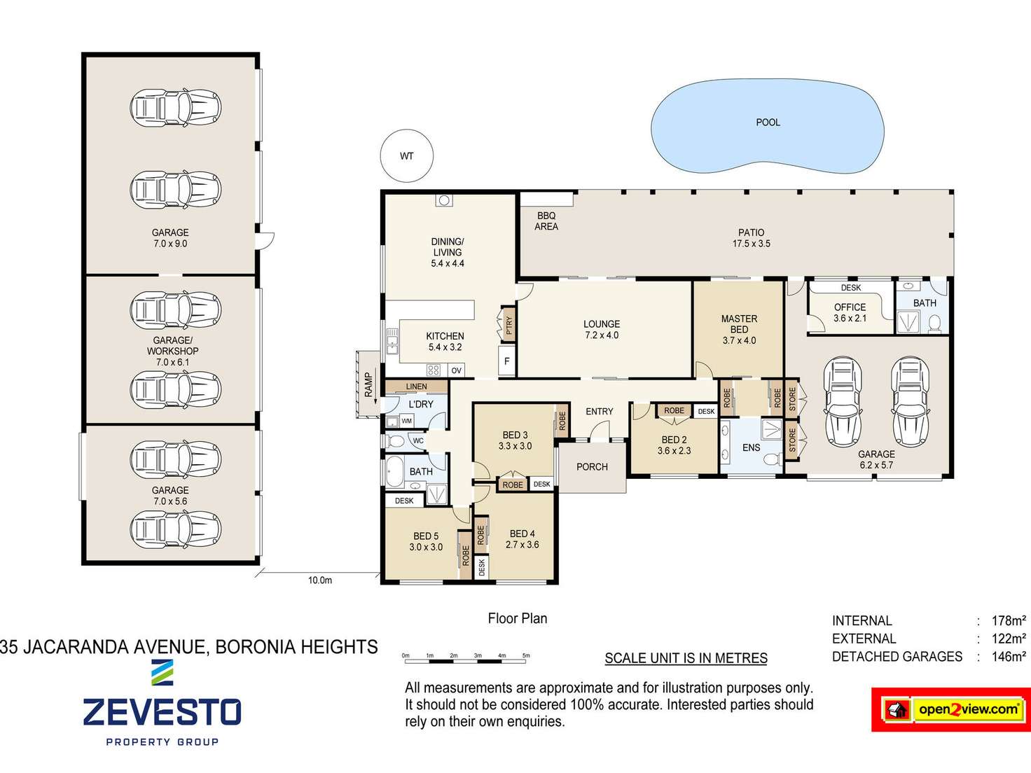 Floorplan of Homely house listing, 35 Jacaranda Avenue, Boronia Heights QLD 4124