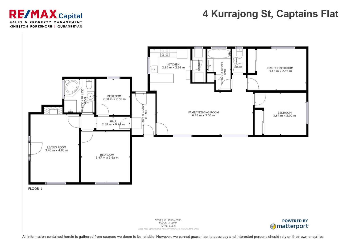 Floorplan of Homely house listing, 4 Kurrajong Street, Captains Flat NSW 2623