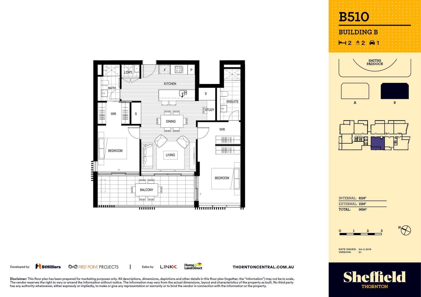 Floorplan of Homely apartment listing, 510/10 Aviators Way, Penrith NSW 2750