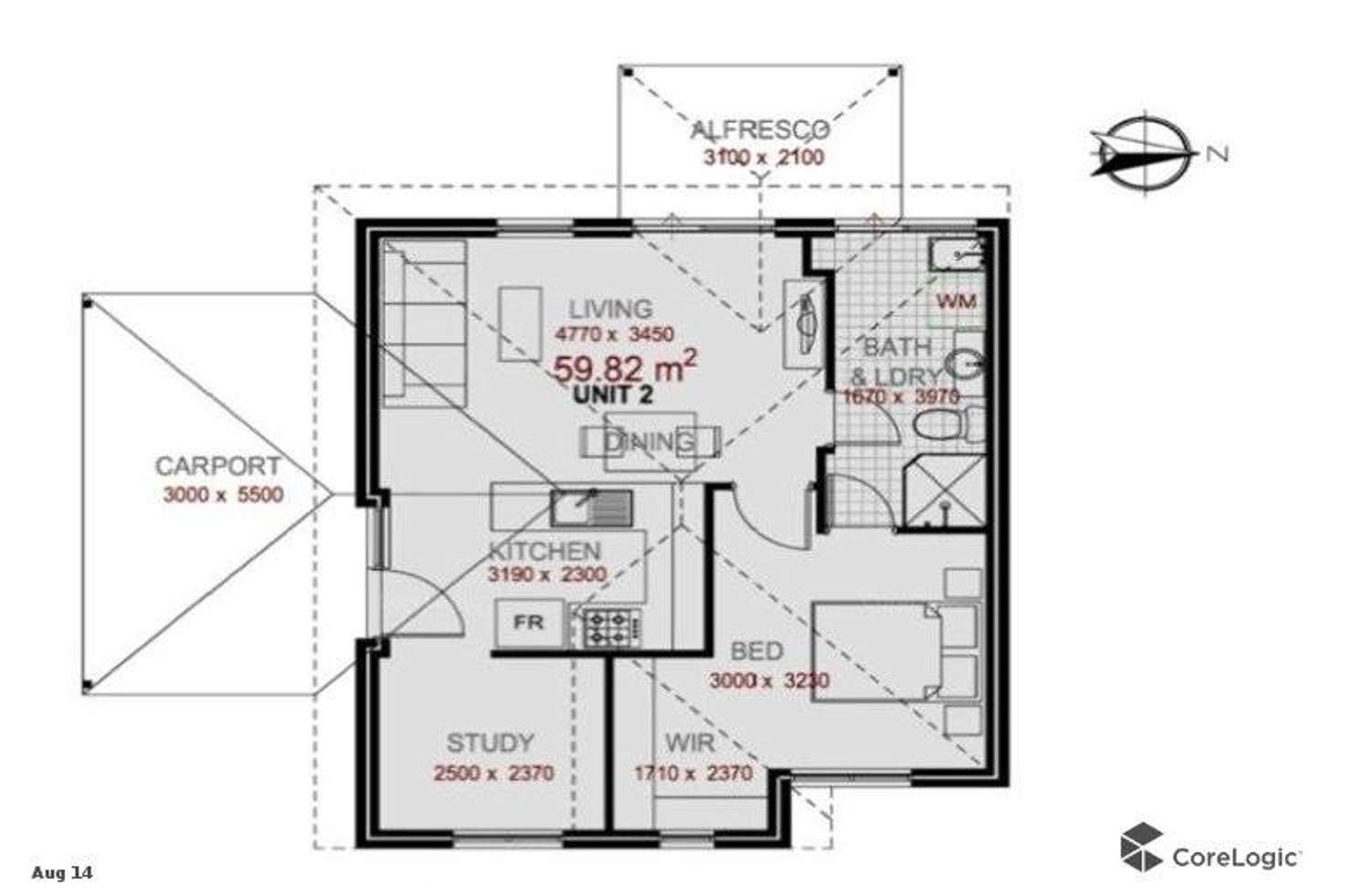 Floorplan of Homely villa listing, 3/71 Kingaroy Drive, Baldivis WA 6171