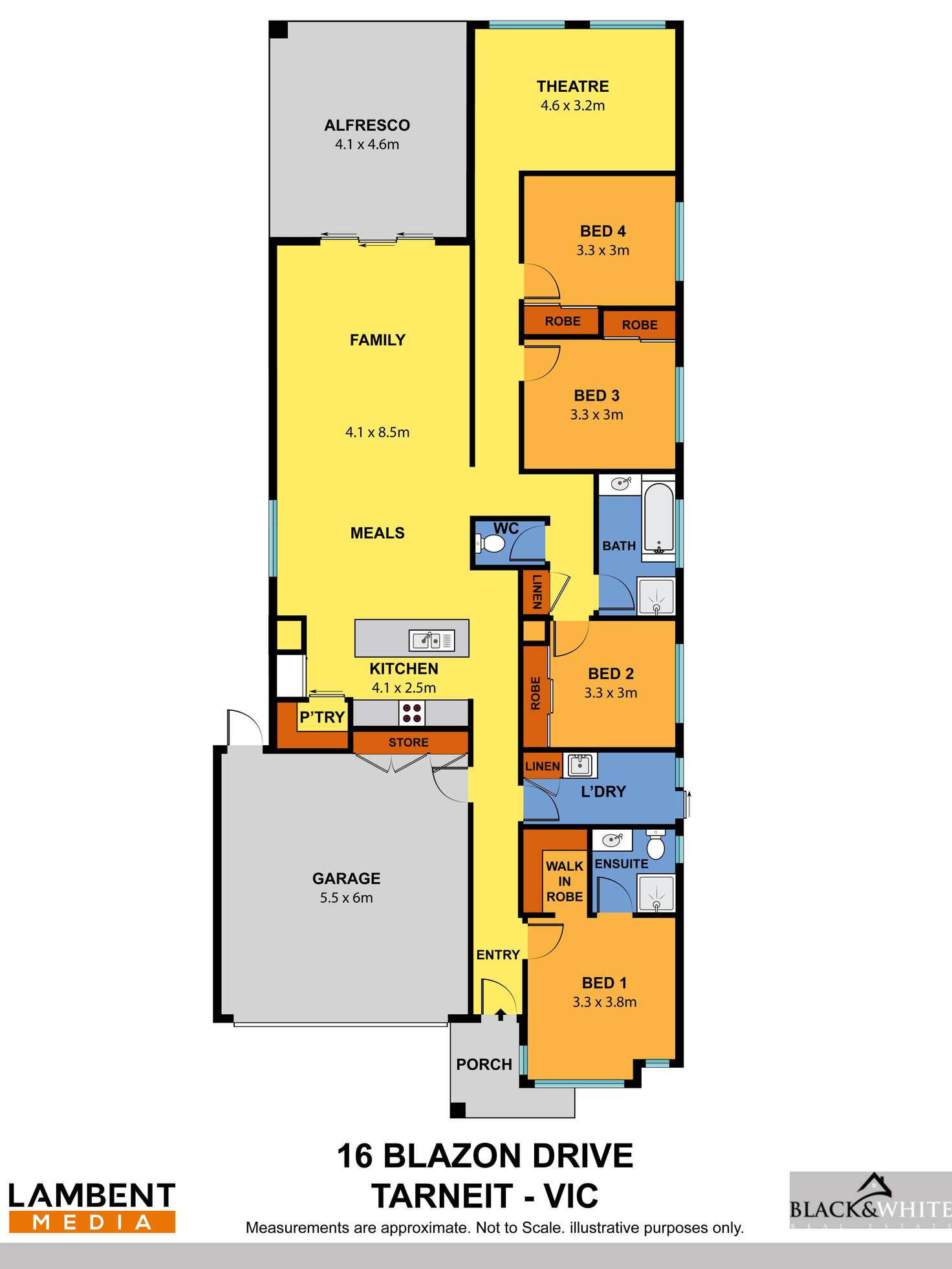 Floorplan of Homely house listing, 16 Blazon Drive, Tarneit VIC 3029