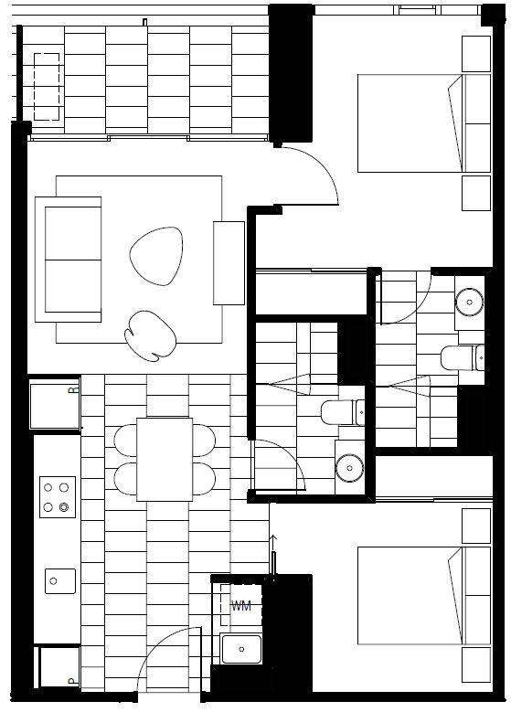 Floorplan of Homely apartment listing, 2911/120 A'beckett Street, Melbourne VIC 3000
