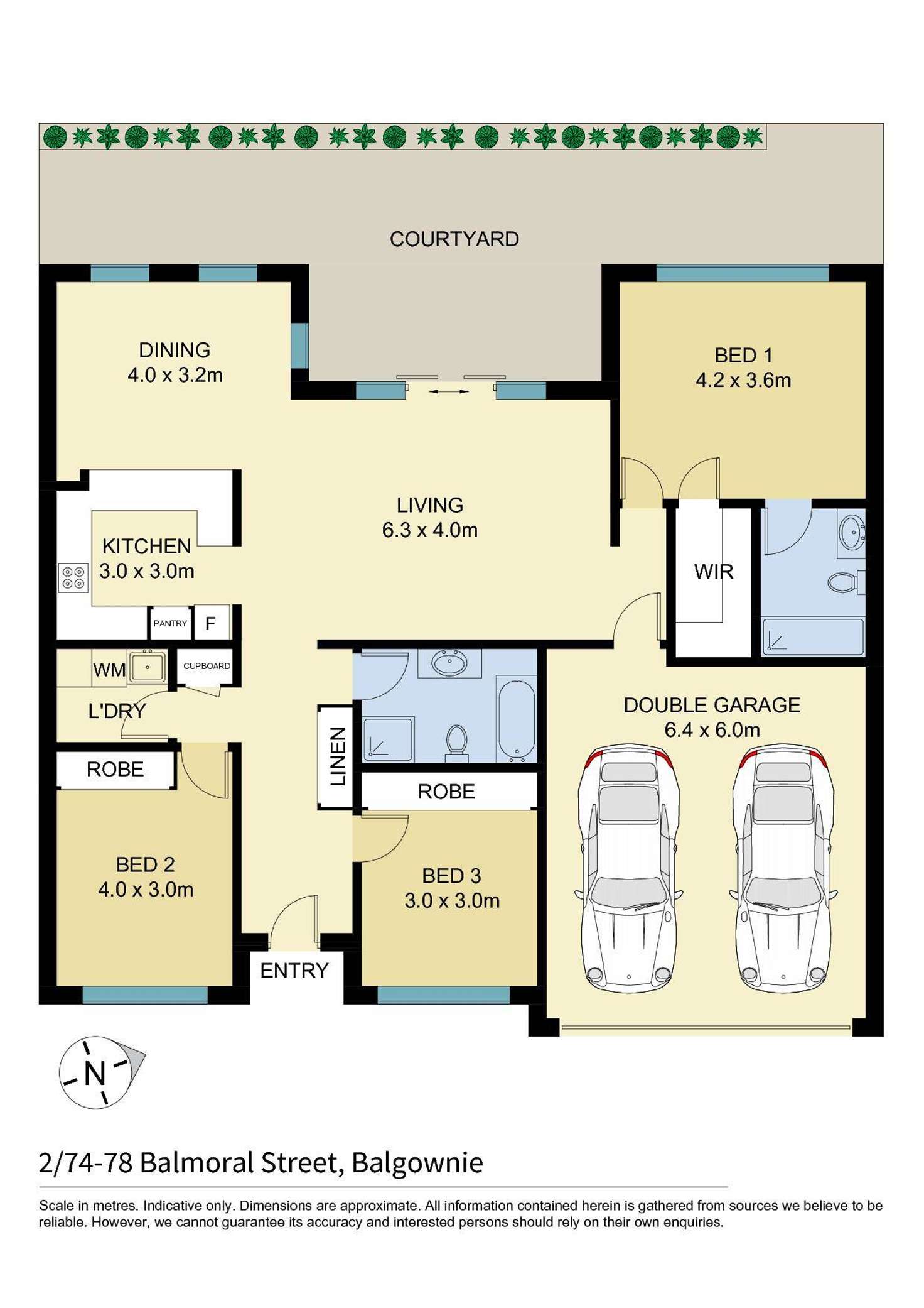 Floorplan of Homely villa listing, 2/74-78 Balmoral Street, Balgownie NSW 2519