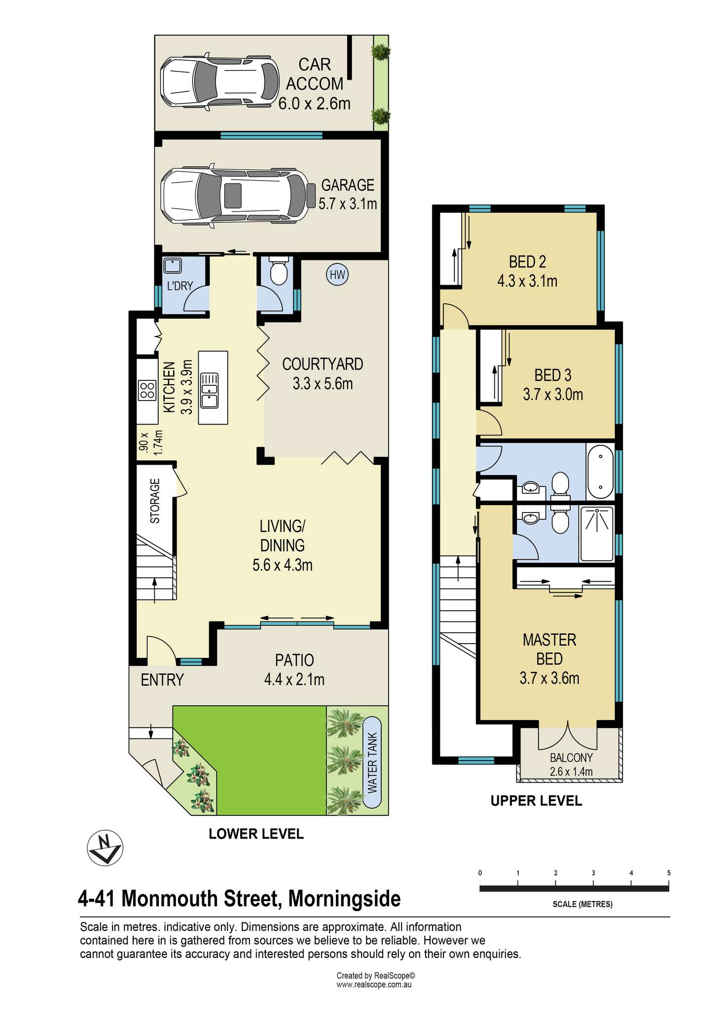 Floorplan of Homely townhouse listing, 4/41 Monmouth Street, Morningside QLD 4170