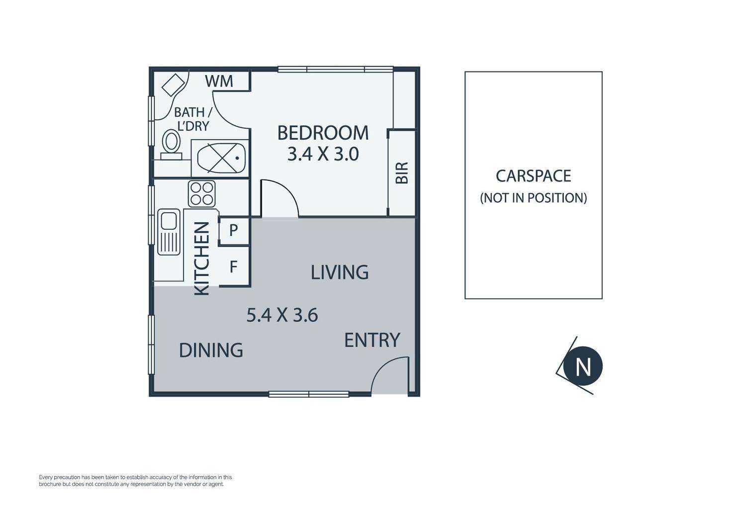 Floorplan of Homely unit listing, 1/101 St David Street, Thornbury VIC 3071