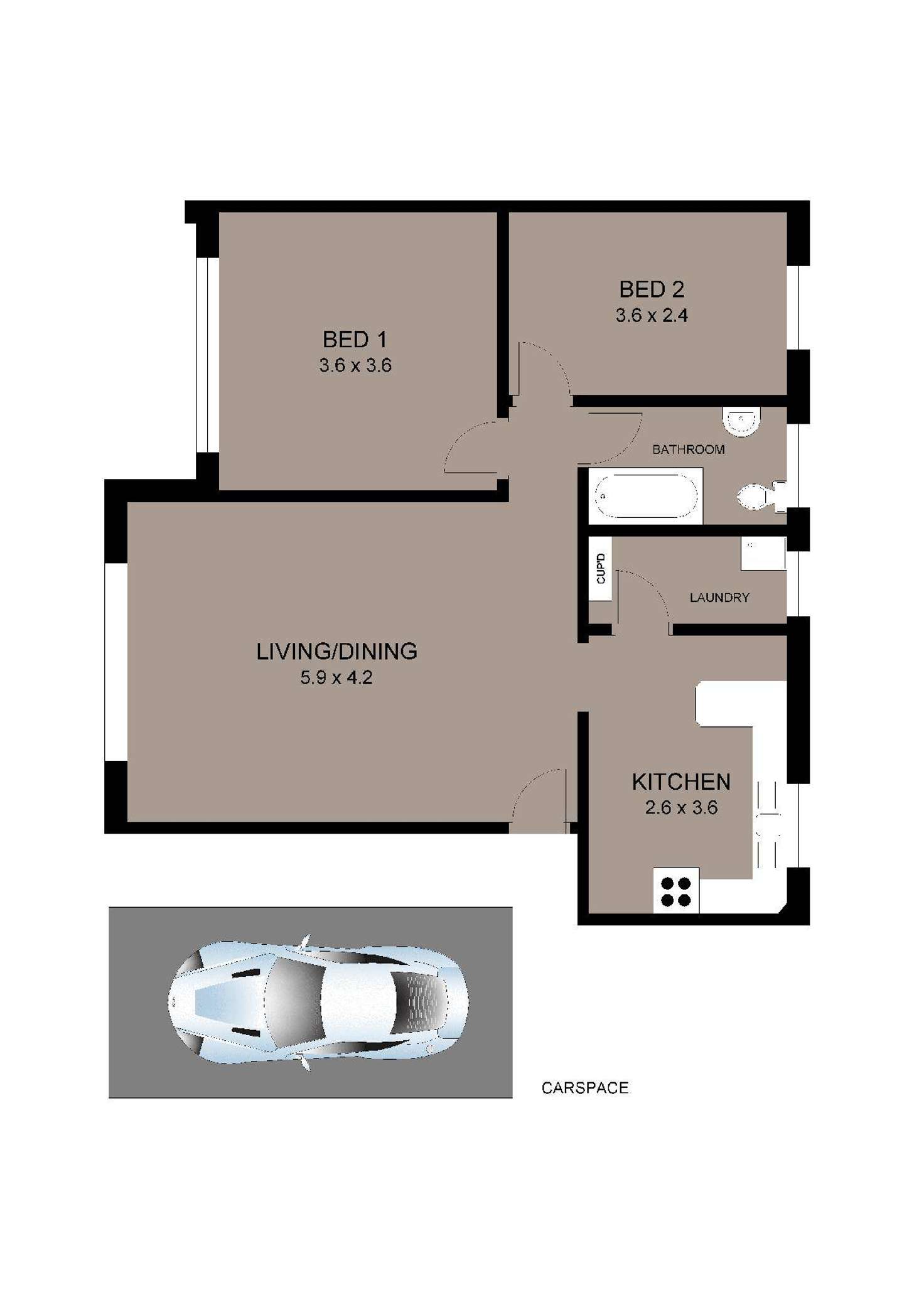 Floorplan of Homely apartment listing, 15/76-80 Garnet Street, Hurlstone Park NSW 2193