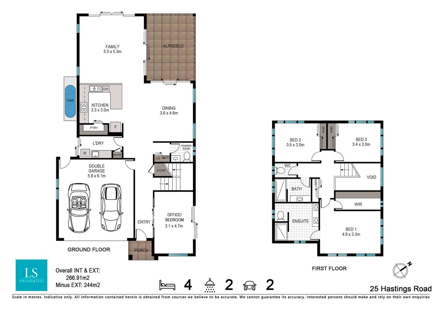 Floorplan of Homely house listing, 25 Hastings Road, Bogangar NSW 2488