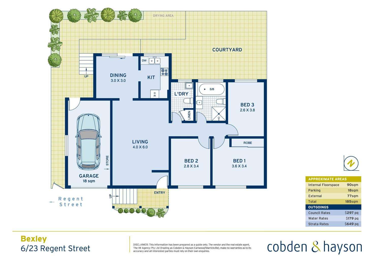 Floorplan of Homely villa listing, 6/23 Regent Street, Bexley NSW 2207