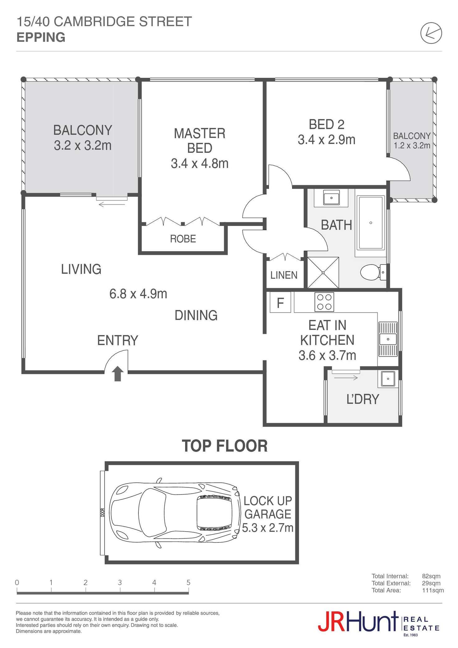 Floorplan of Homely apartment listing, 15/40 Cambridge Street, Epping NSW 2121