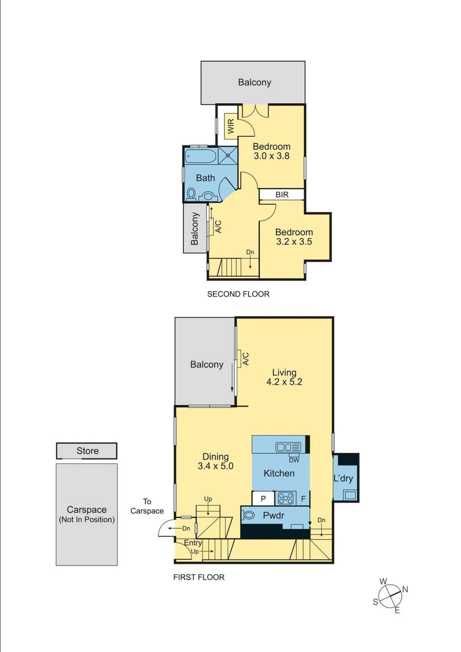 Floorplan of Homely townhouse listing, 3/1 Merlyn Street, Coburg North VIC 3058