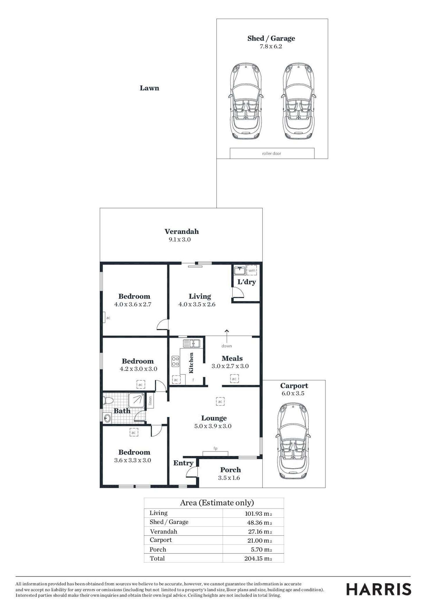 Floorplan of Homely house listing, 8 Edwin Street, Brooklyn Park SA 5032