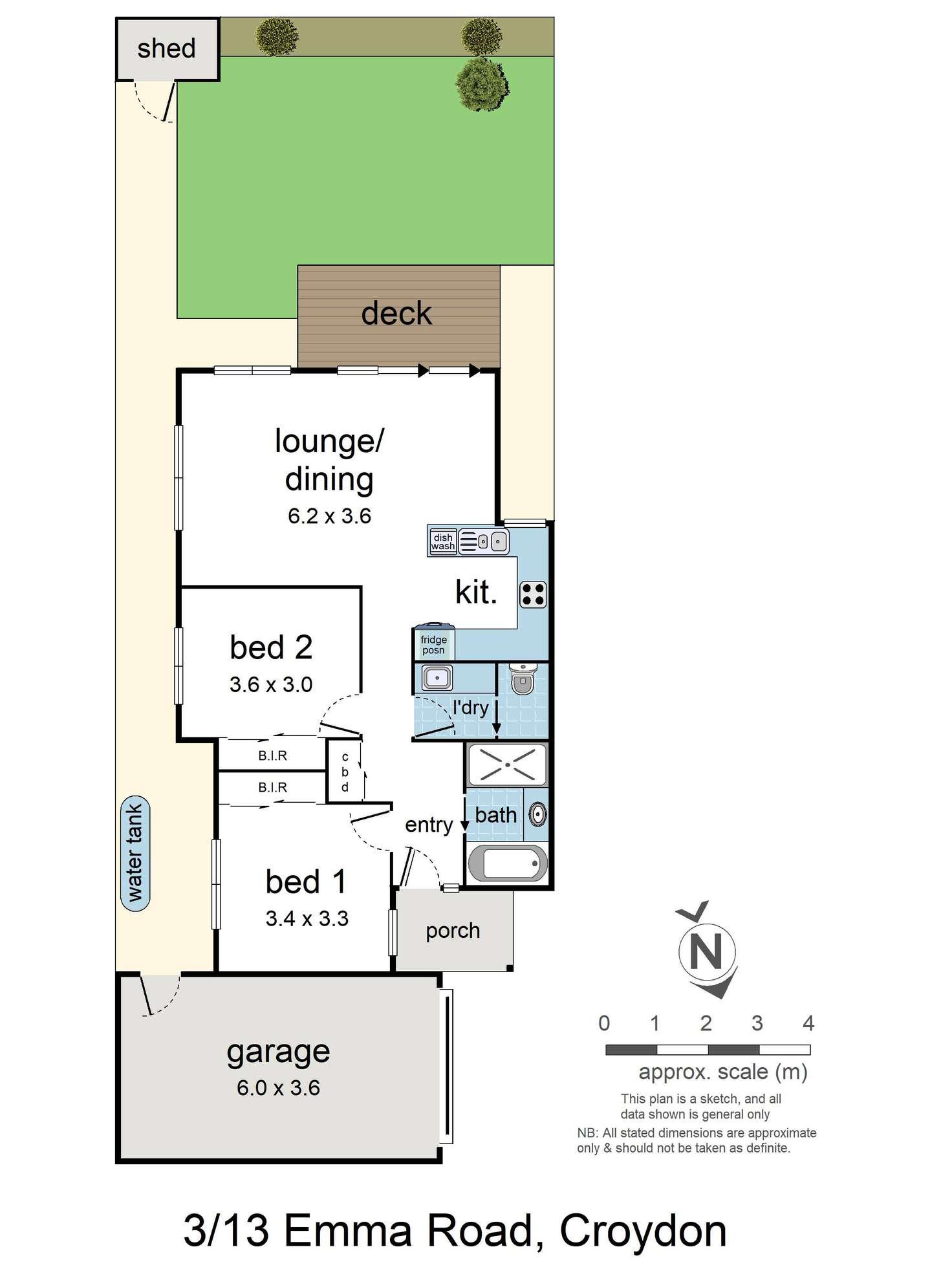 Floorplan of Homely unit listing, 3/13 Emma Road, Croydon VIC 3136