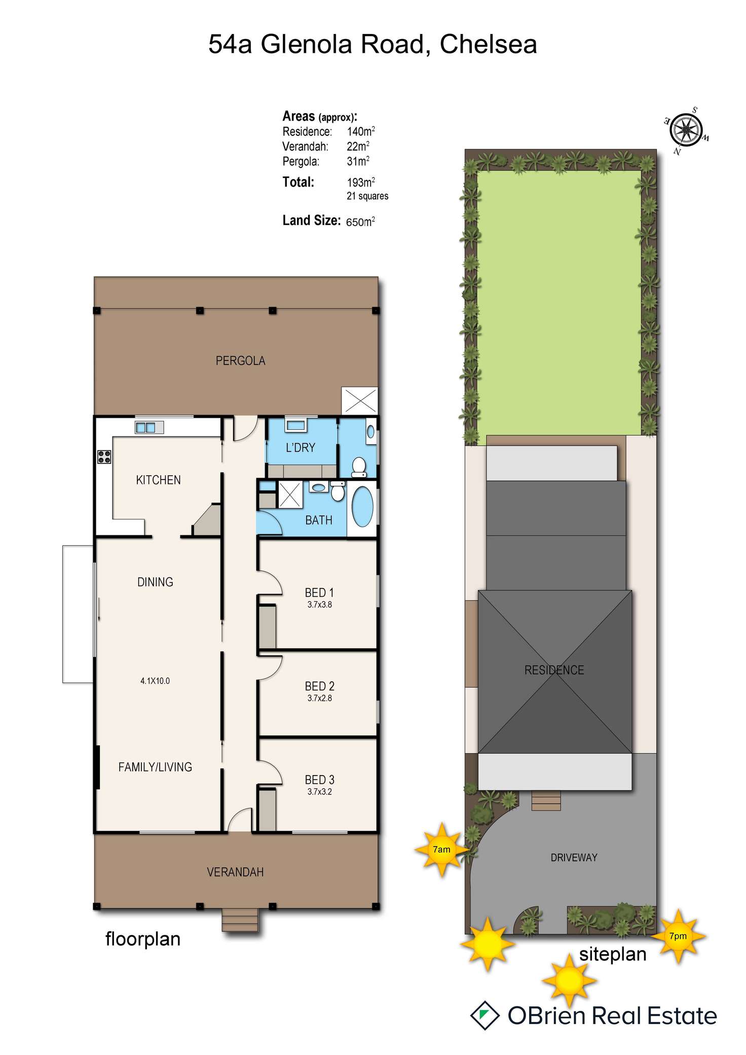 Floorplan of Homely house listing, 54A Glenola Road, Chelsea VIC 3196