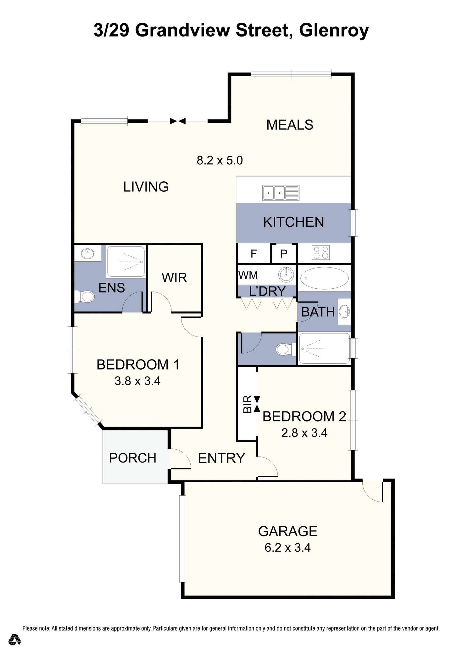 Floorplan of Homely house listing, 3/29 Grandview Street, Glenroy VIC 3046