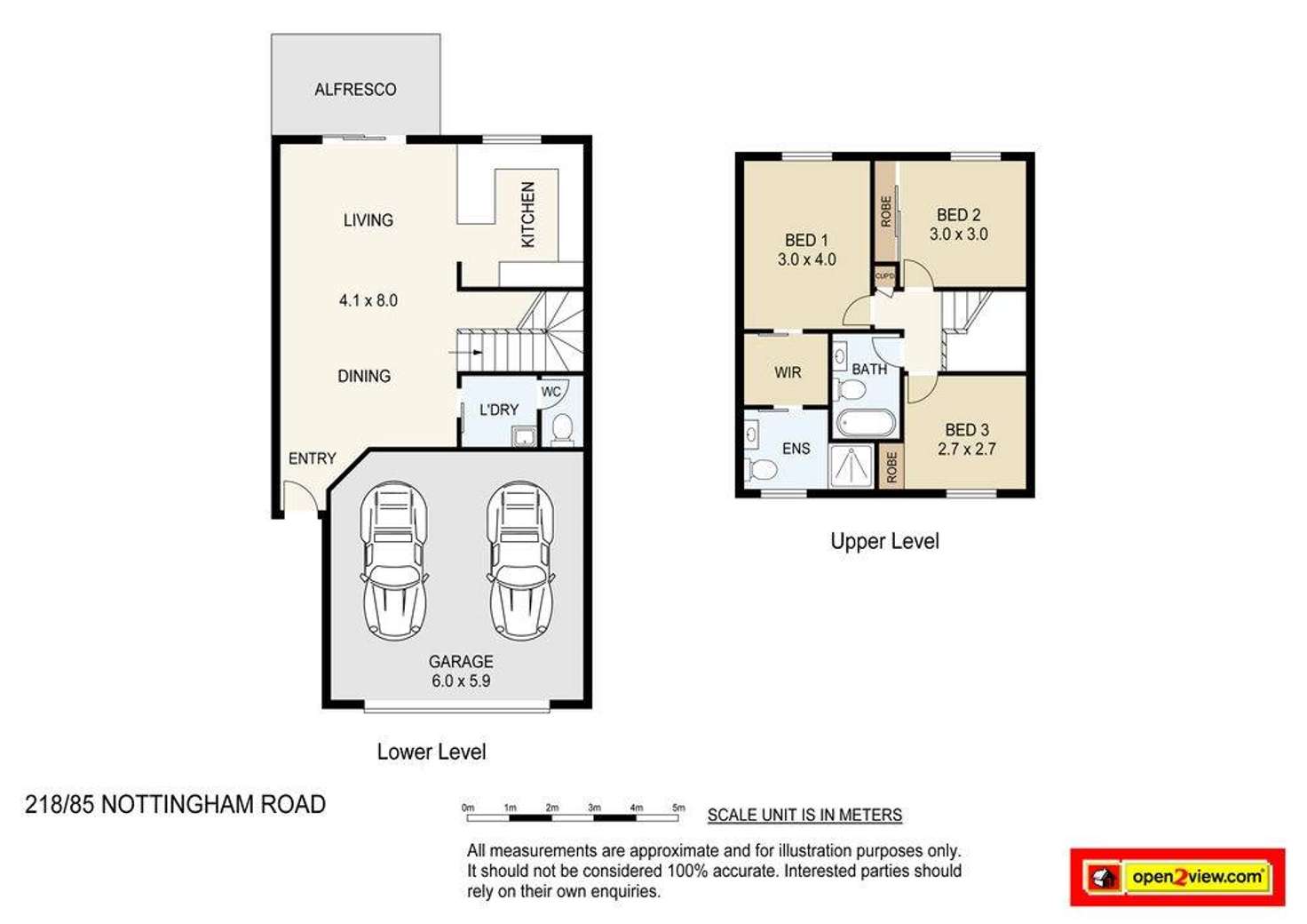 Floorplan of Homely townhouse listing, 218/85 Nottingham Road, Calamvale QLD 4116