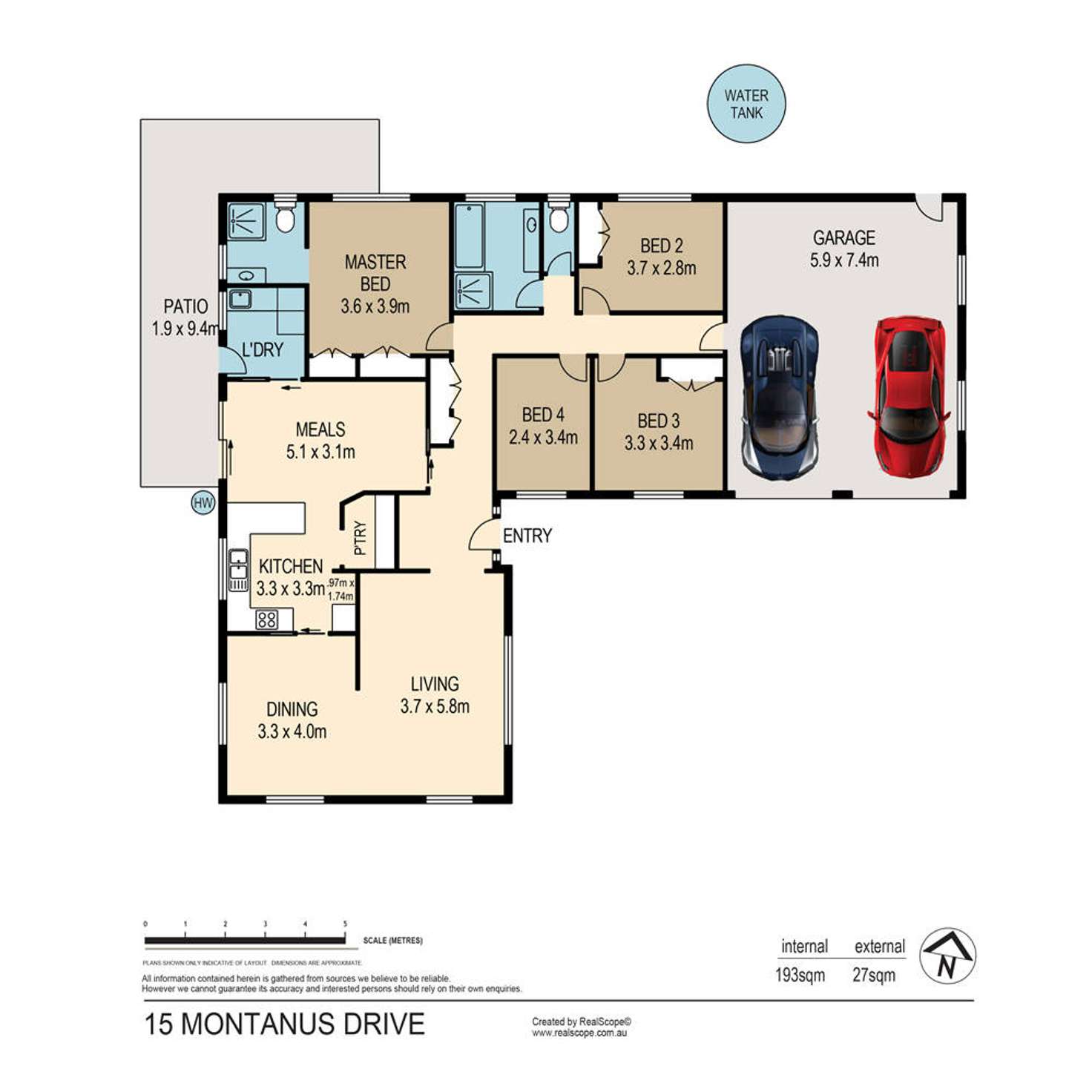 Floorplan of Homely house listing, 15 Montanus Drive, Bellbowrie QLD 4070