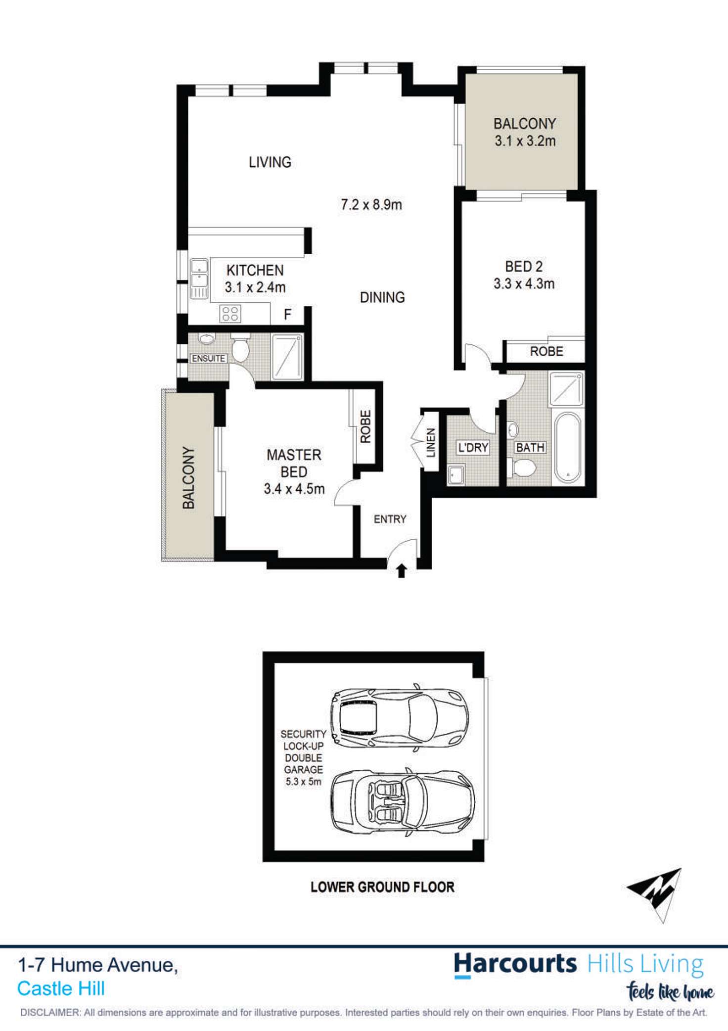 Floorplan of Homely apartment listing, 29/1-7 Hume Avenue, Castle Hill NSW 2154