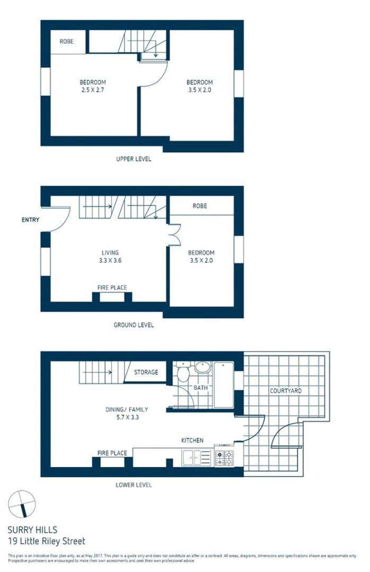 Floorplan of Homely terrace listing, 19 Little Riley Street, Surry Hills NSW 2010