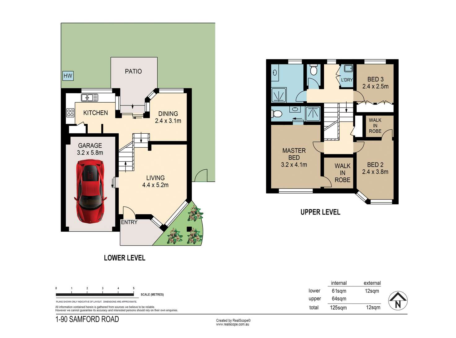 Floorplan of Homely townhouse listing, 1/90 Samford Road, Alderley QLD 4051