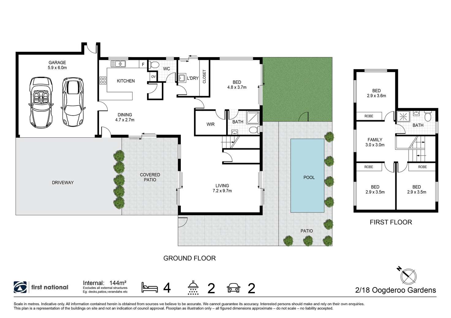 Floorplan of Homely house listing, 2/18 Oodgeroo Gardens, Byron Bay NSW 2481