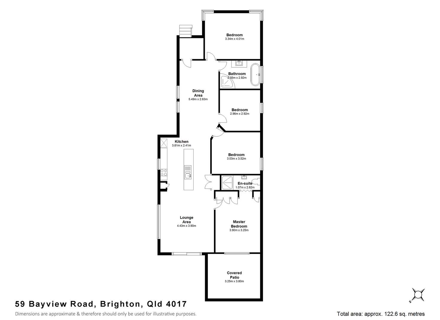 Floorplan of Homely house listing, 59 Bayview Road, Brighton QLD 4017