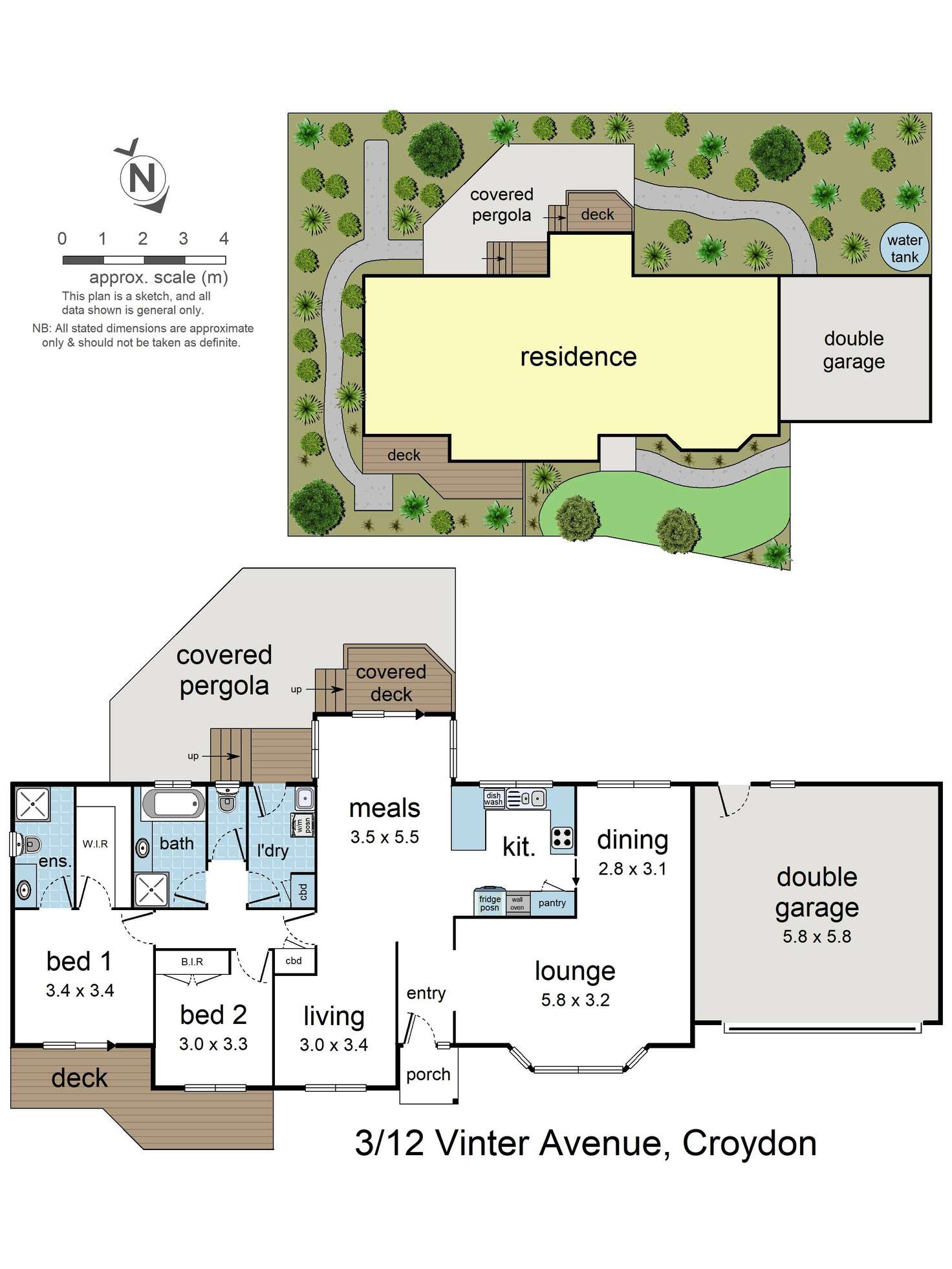 Floorplan of Homely unit listing, 3/12 Vinter Avenue, Croydon VIC 3136