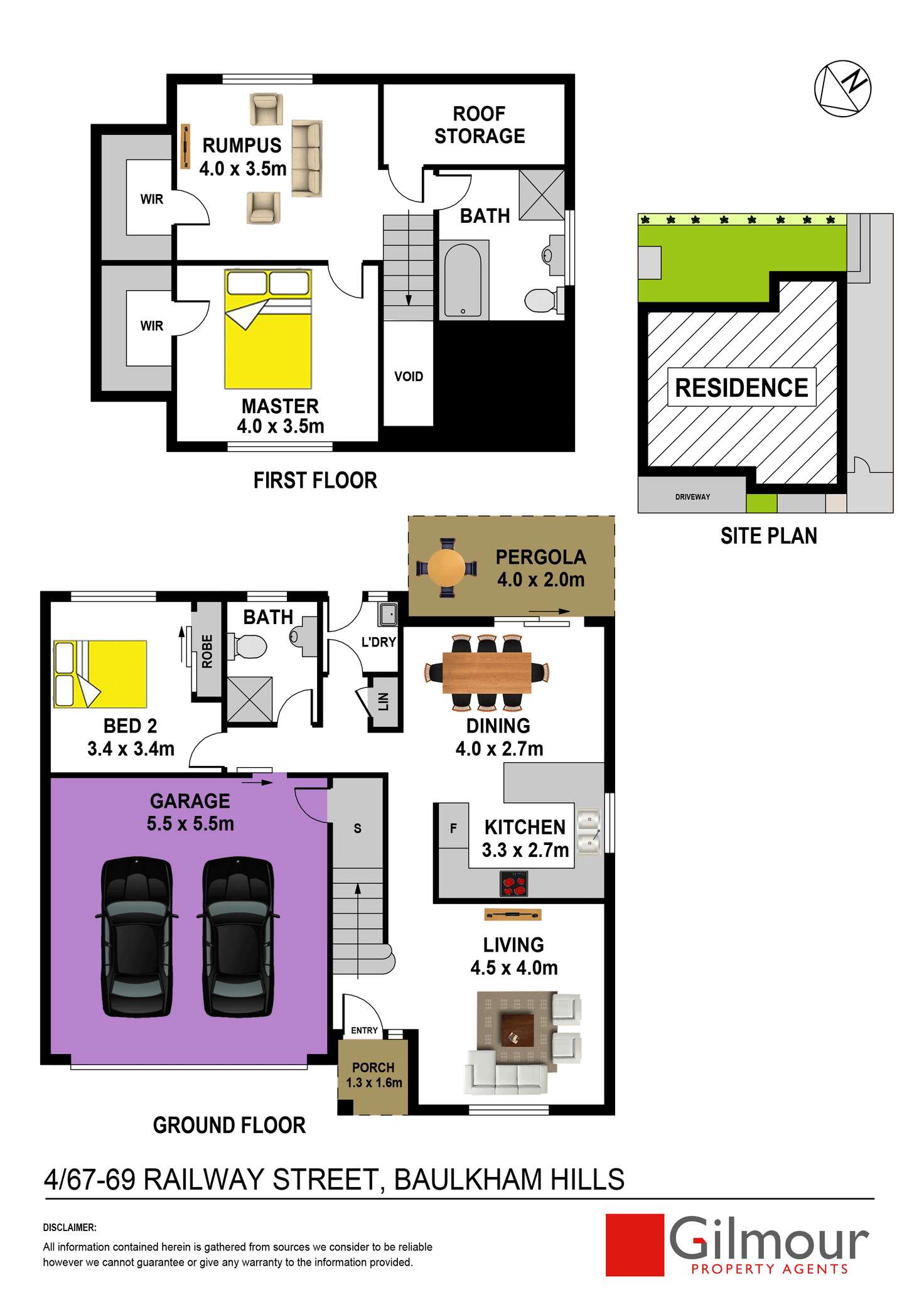 Floorplan of Homely townhouse listing, 4/67-69 Railway Street, Baulkham Hills NSW 2153