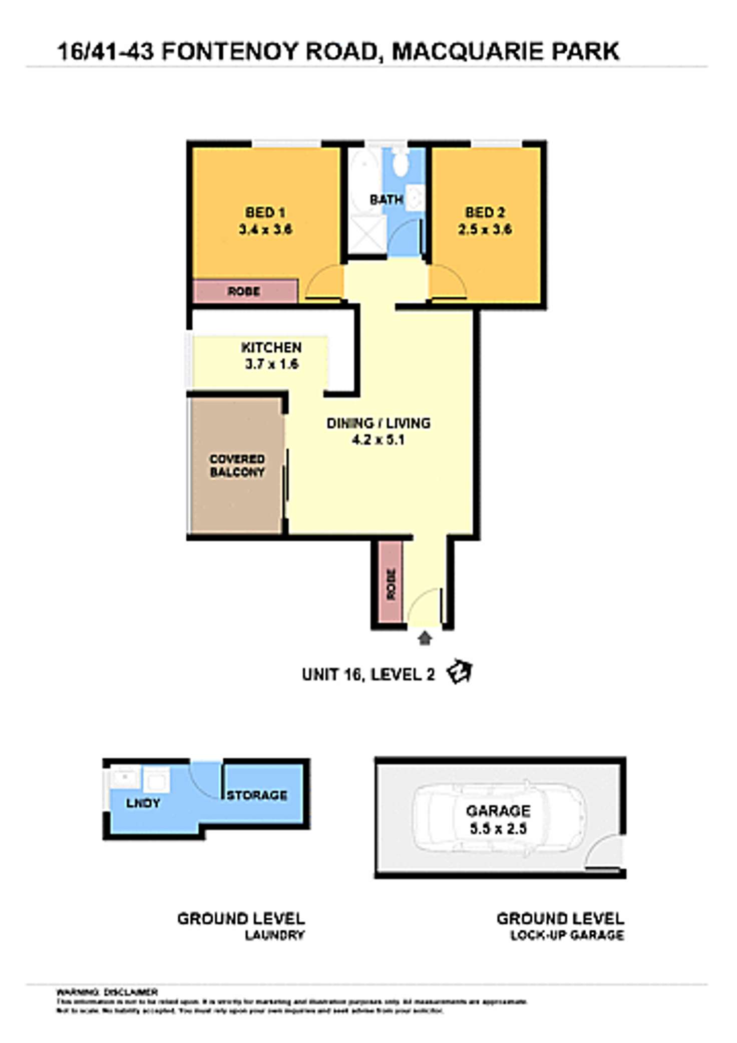 Floorplan of Homely apartment listing, 20/41-43 Fontenoy Road, Macquarie Park NSW 2113