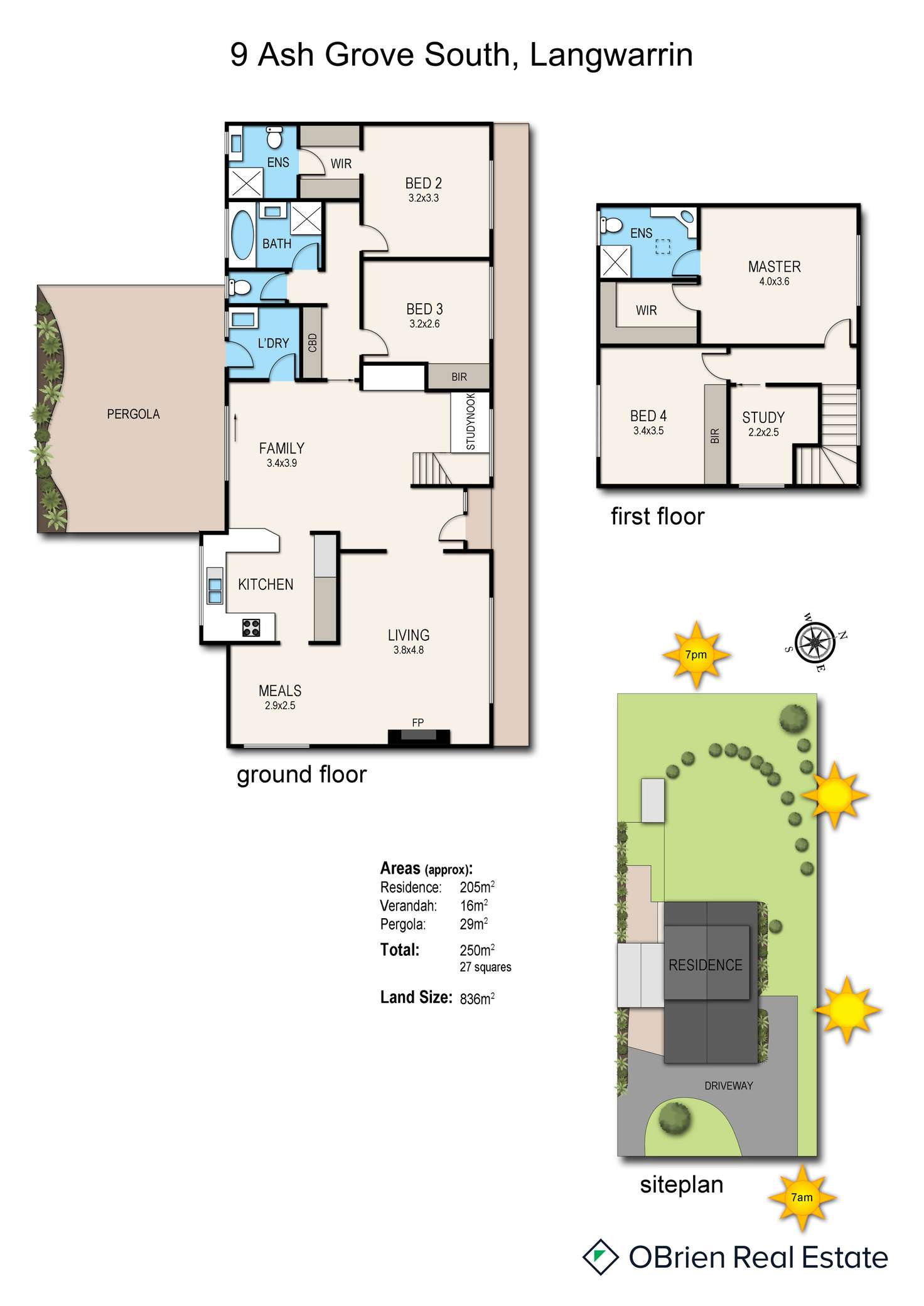 Floorplan of Homely house listing, 9 Ash Grove South, Langwarrin VIC 3910