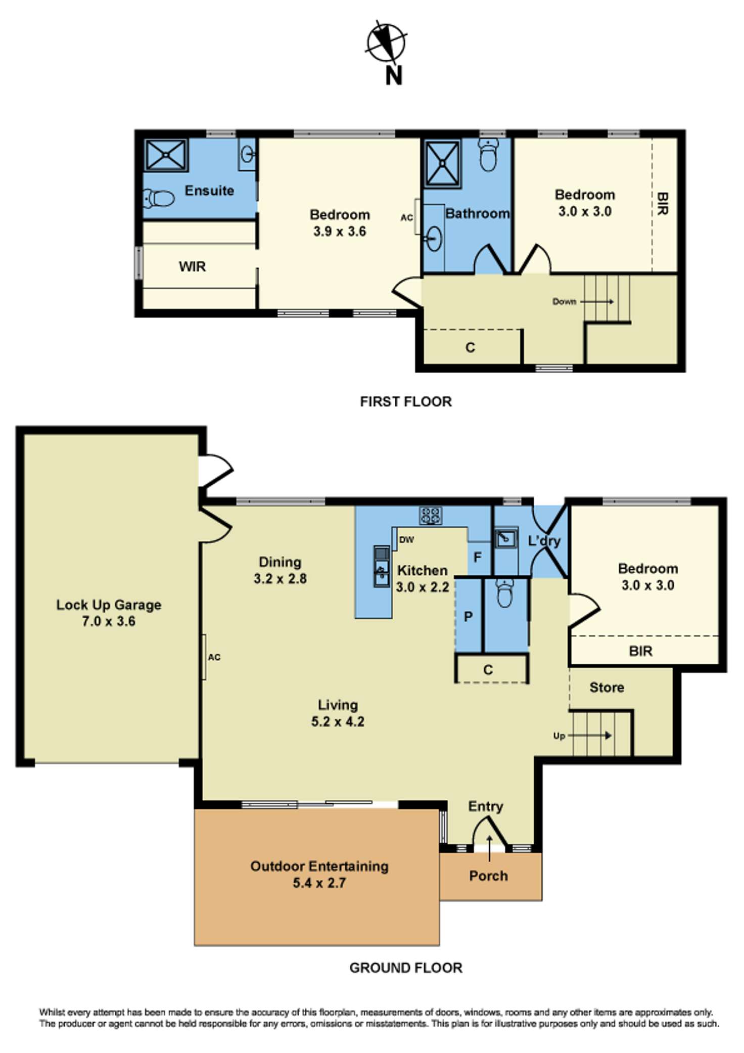 Floorplan of Homely house listing, 2/15 Drummartin Street, Albion VIC 3020