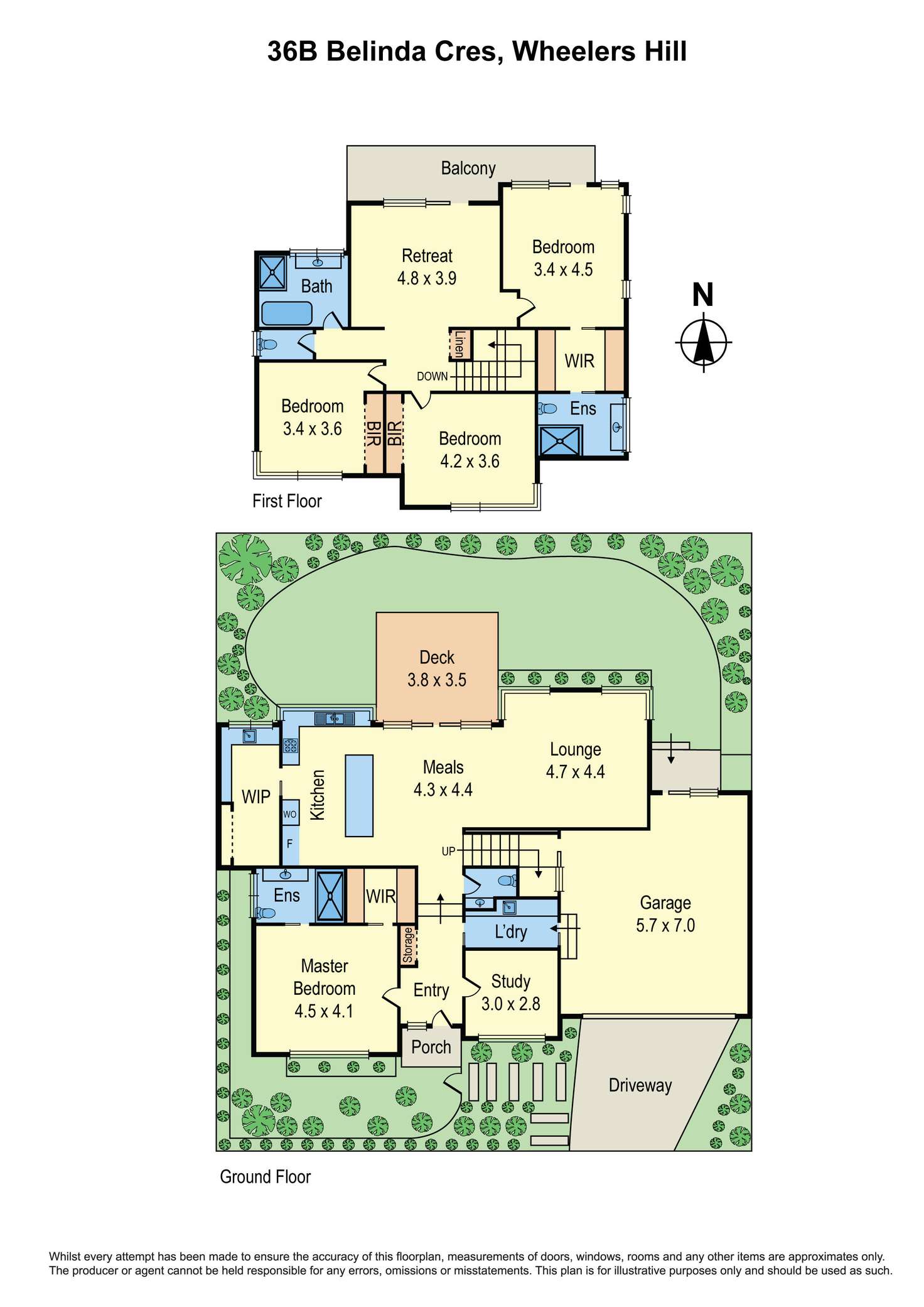 Floorplan of Homely house listing, 36B Belinda Crescent, Wheelers Hill VIC 3150