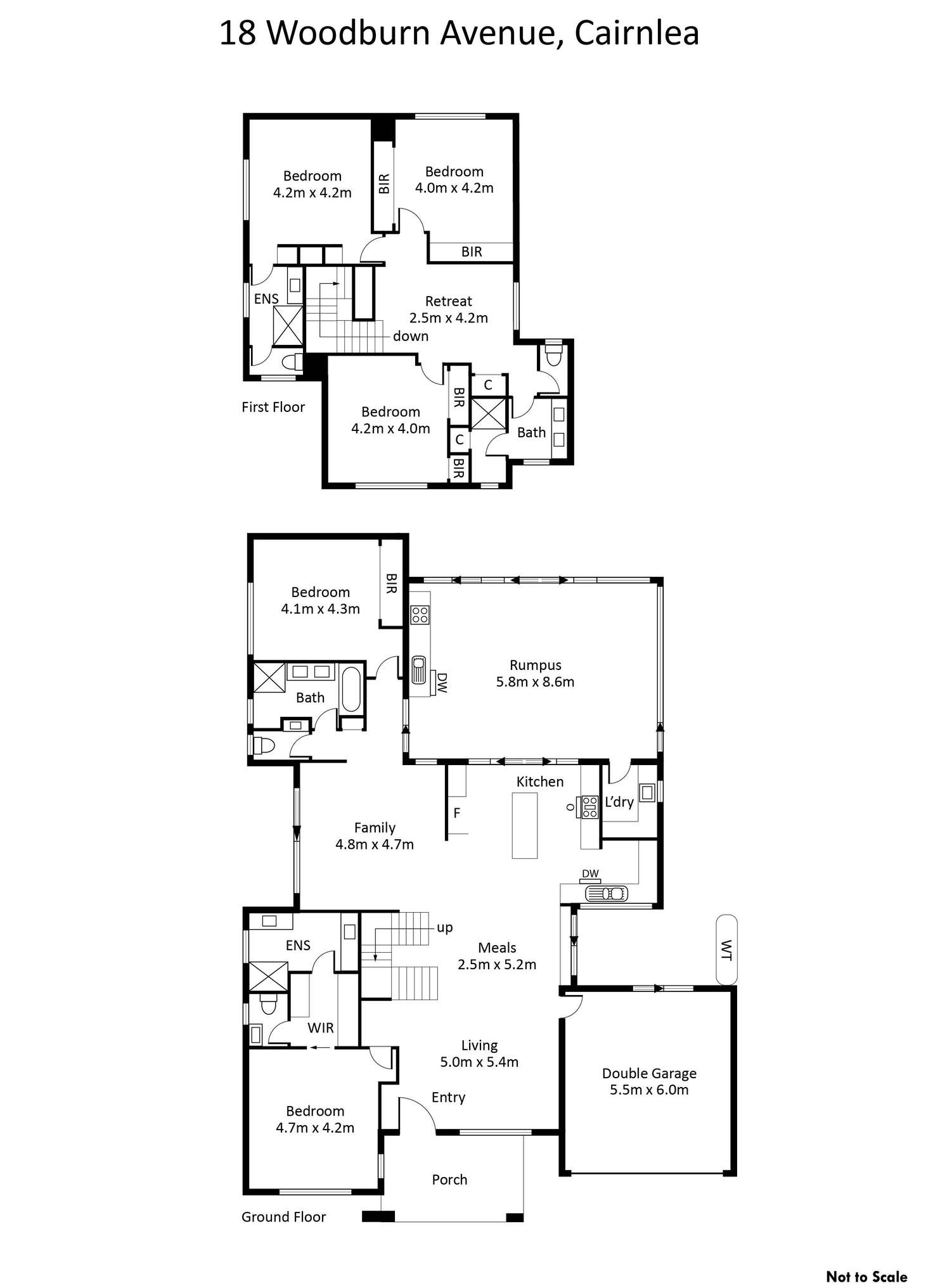 Floorplan of Homely house listing, 18 Woodburn Avenue, Cairnlea VIC 3023