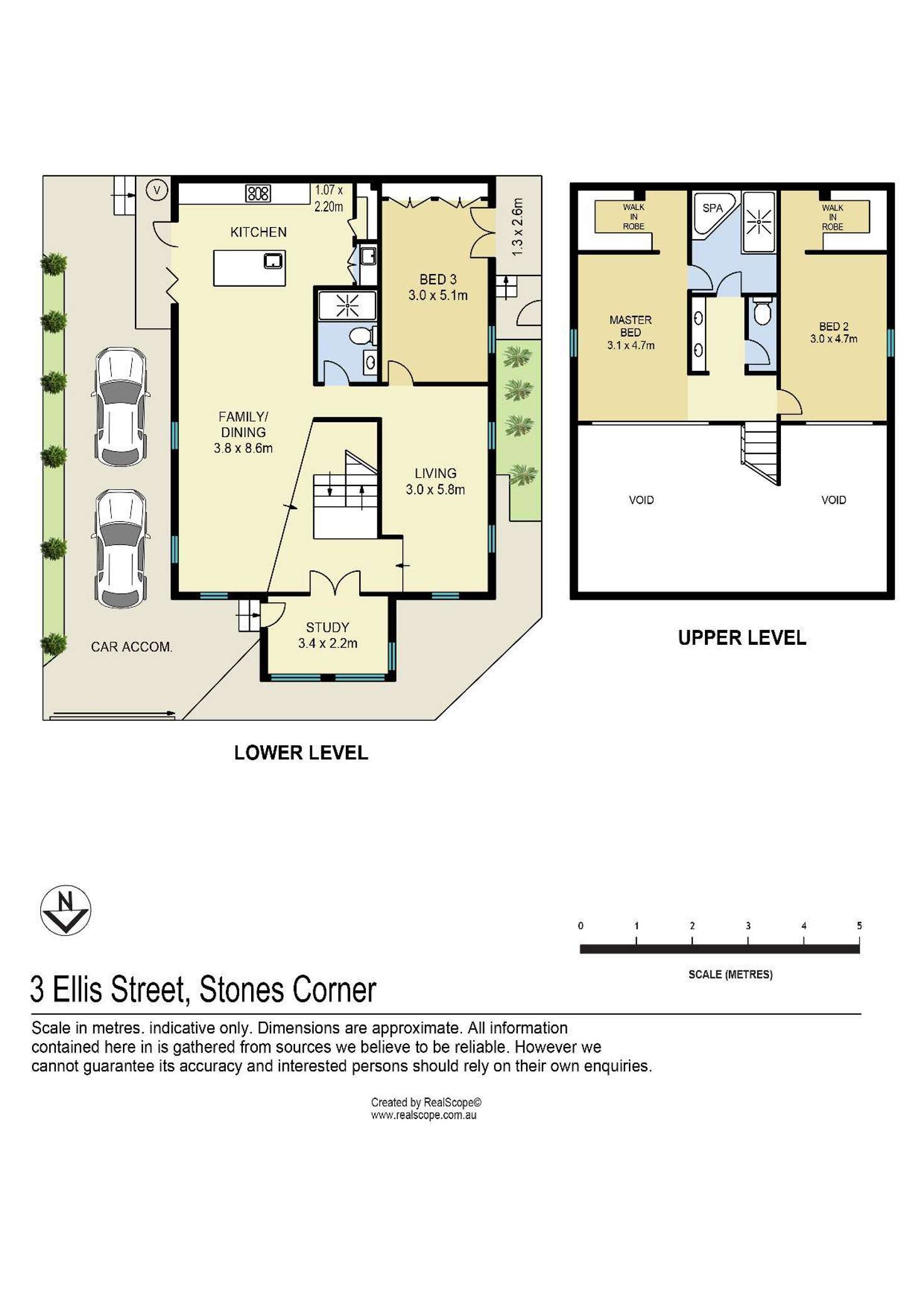 Floorplan of Homely townhouse listing, 1/3 Ellis Street, Greenslopes QLD 4120