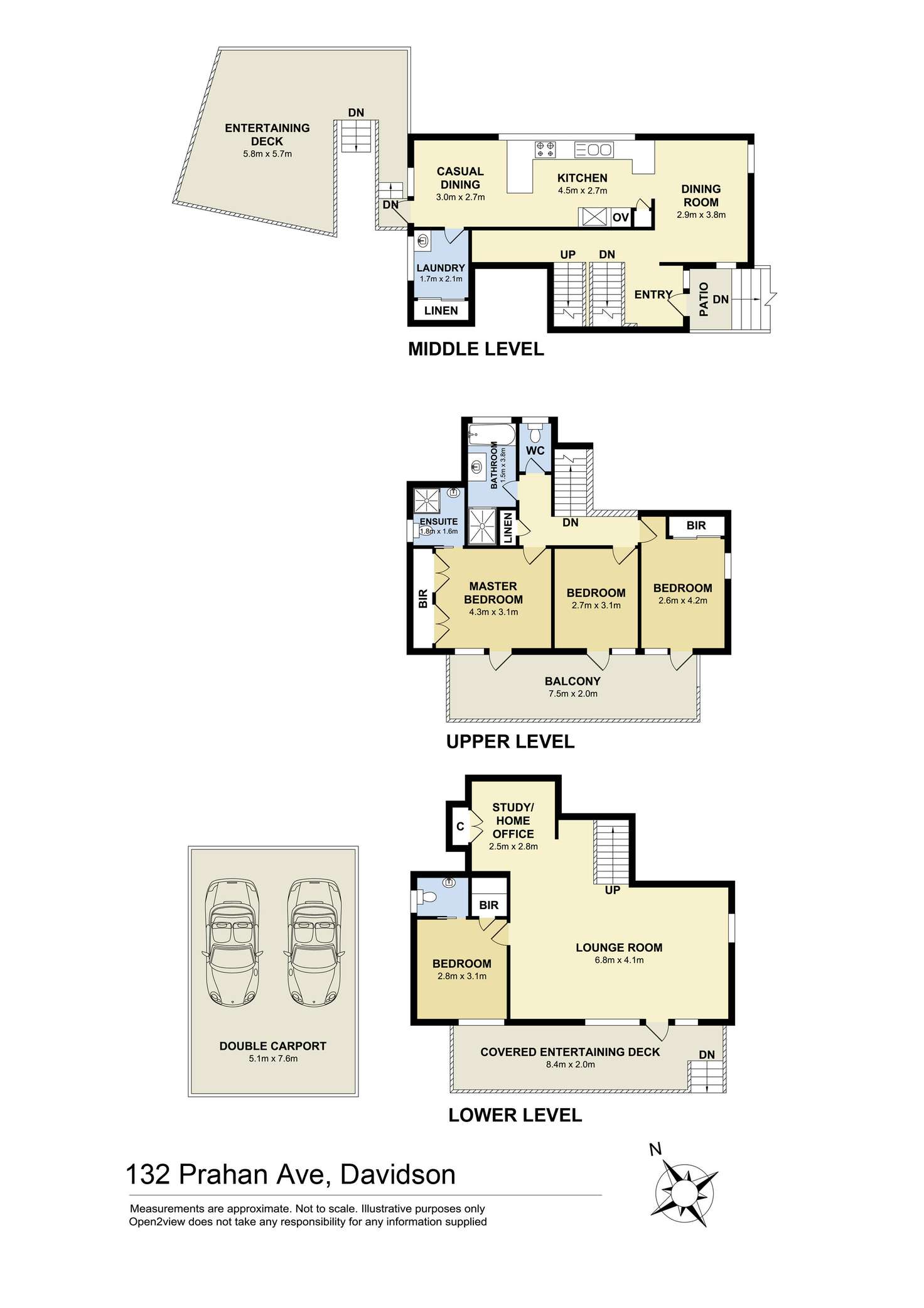 Floorplan of Homely house listing, 132 Prahran Avenue, Davidson NSW 2085