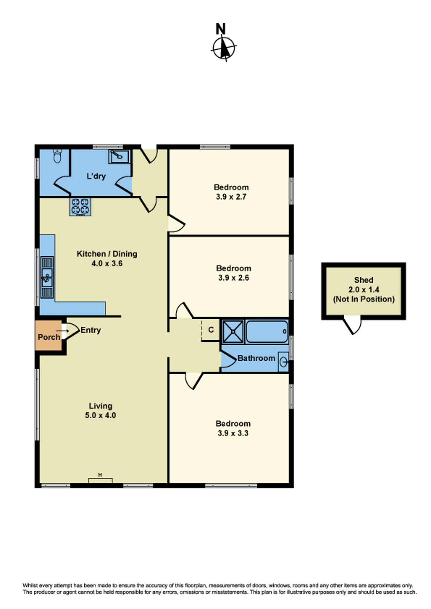 Floorplan of Homely house listing, 26 McLennan Street, Braybrook VIC 3019