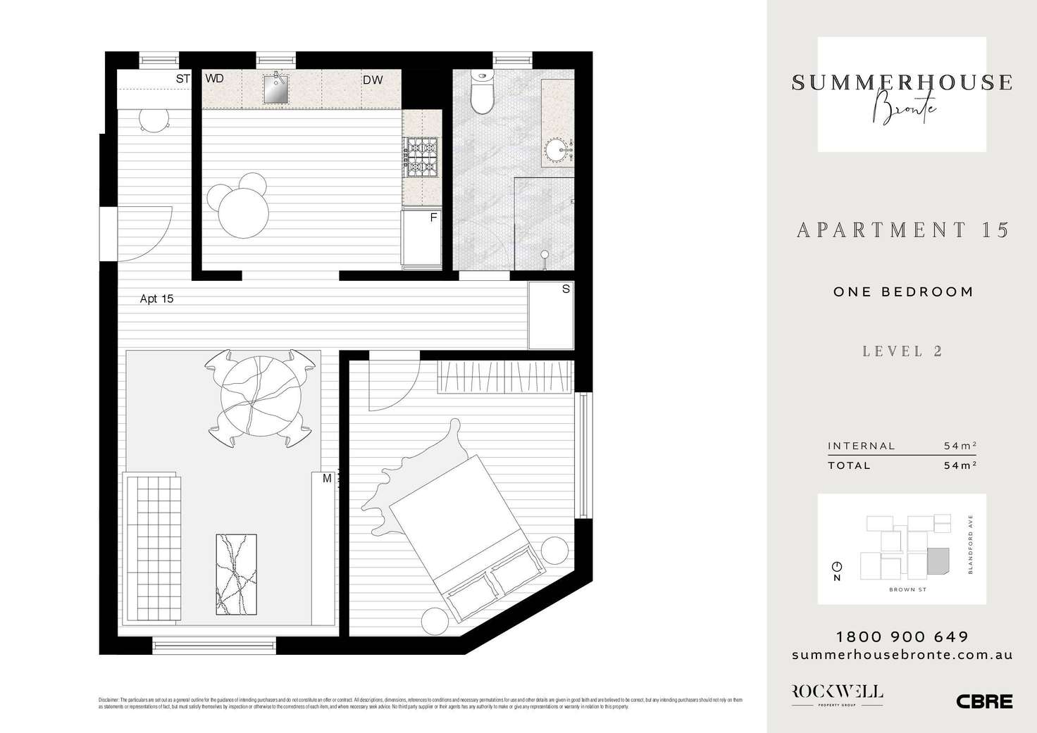 Floorplan of Homely apartment listing, 15/64 Brown Street, Bronte NSW 2024