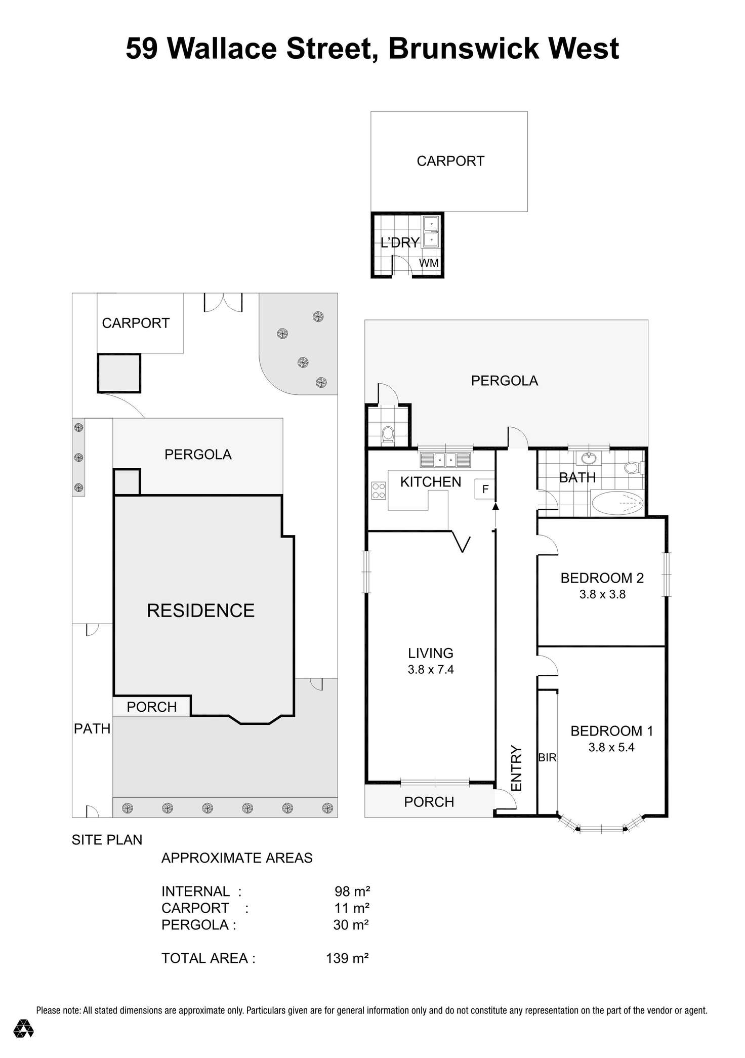 Floorplan of Homely house listing, 59 Wallace Street, Brunswick West VIC 3055