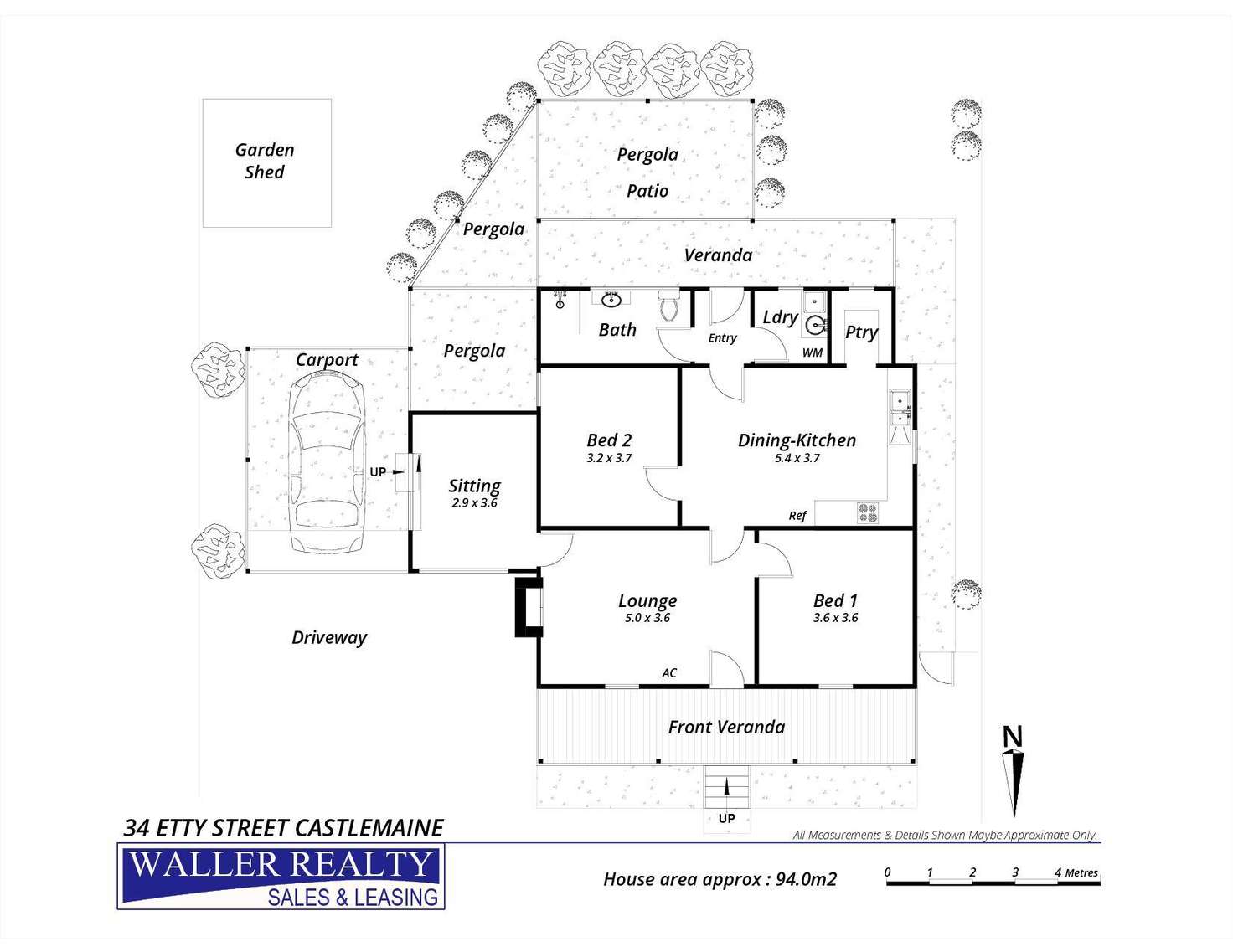 Floorplan of Homely house listing, 34 Etty Street, Castlemaine VIC 3450