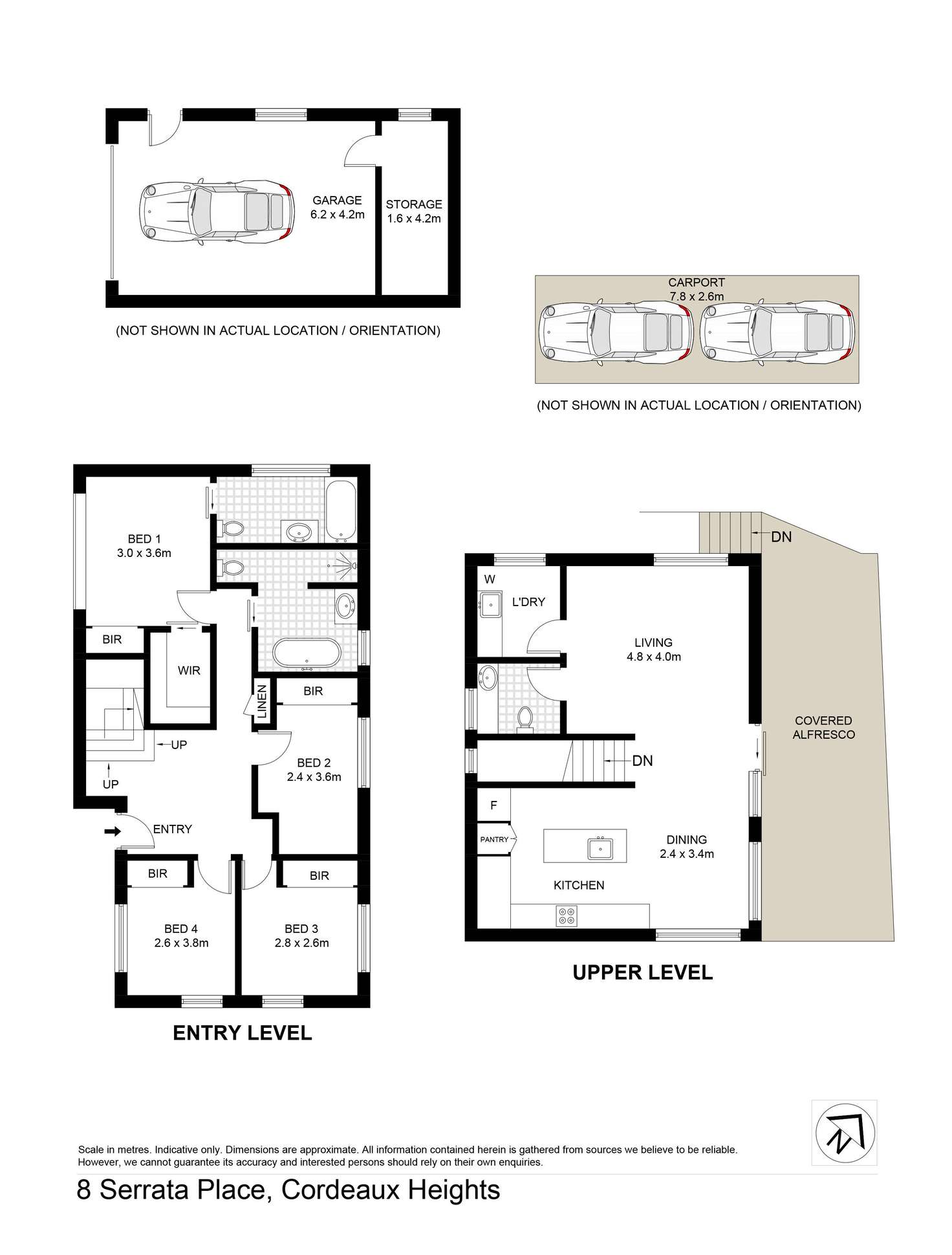 Floorplan of Homely house listing, 8 Serrata Place, Cordeaux Heights NSW 2526