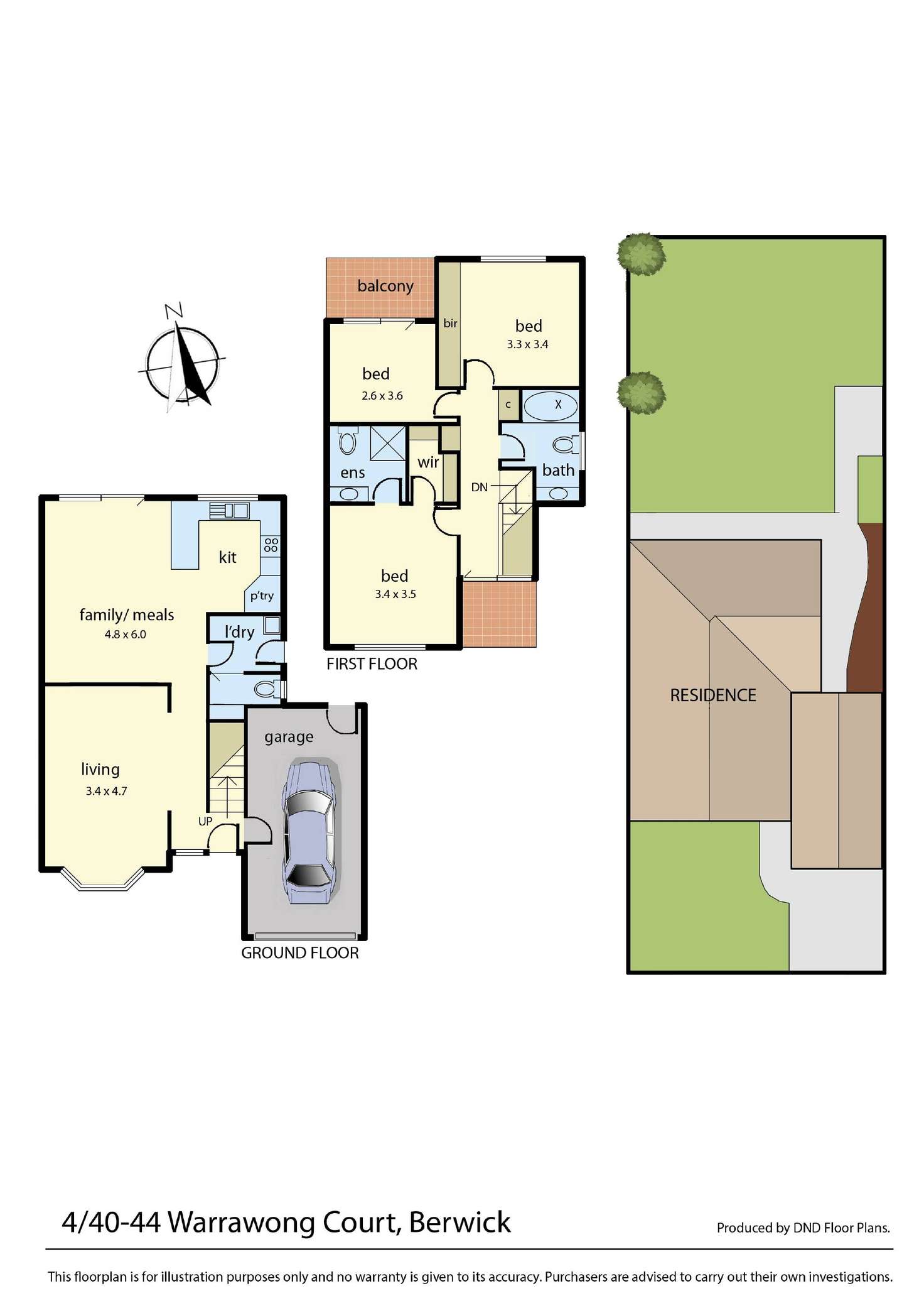 Floorplan of Homely house listing, 4/40-44 Warrawong Drive, Berwick VIC 3806